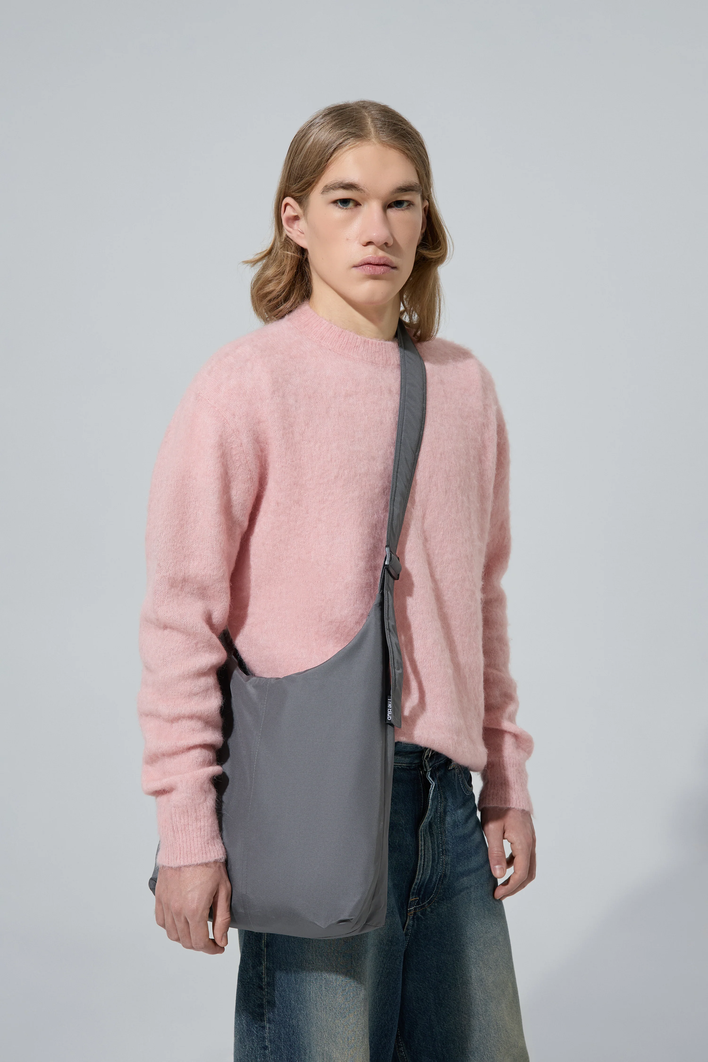 Сумка-шопер JONY NYLON - сіра