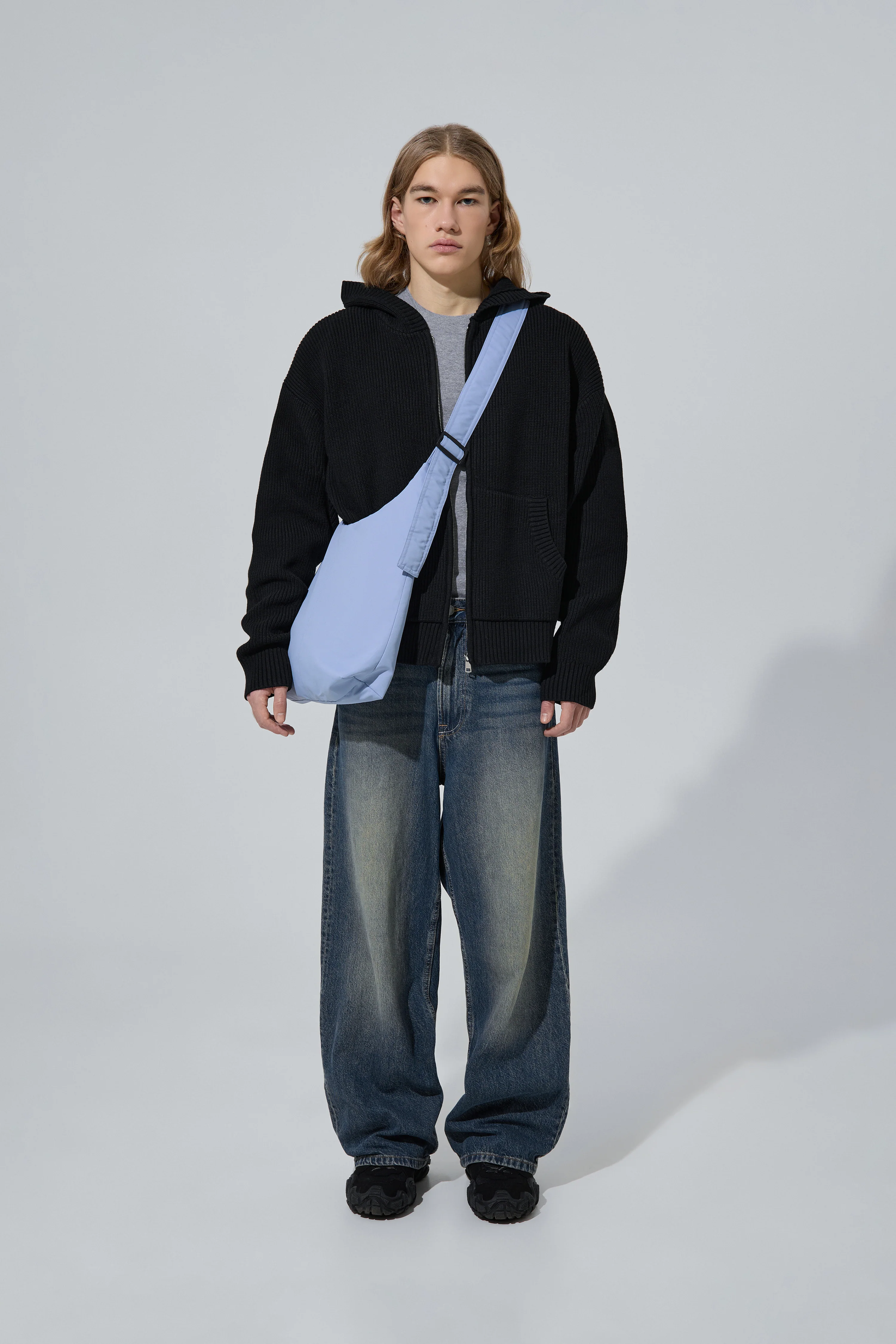 Сумка-шопер JONY NYLON - блакитна