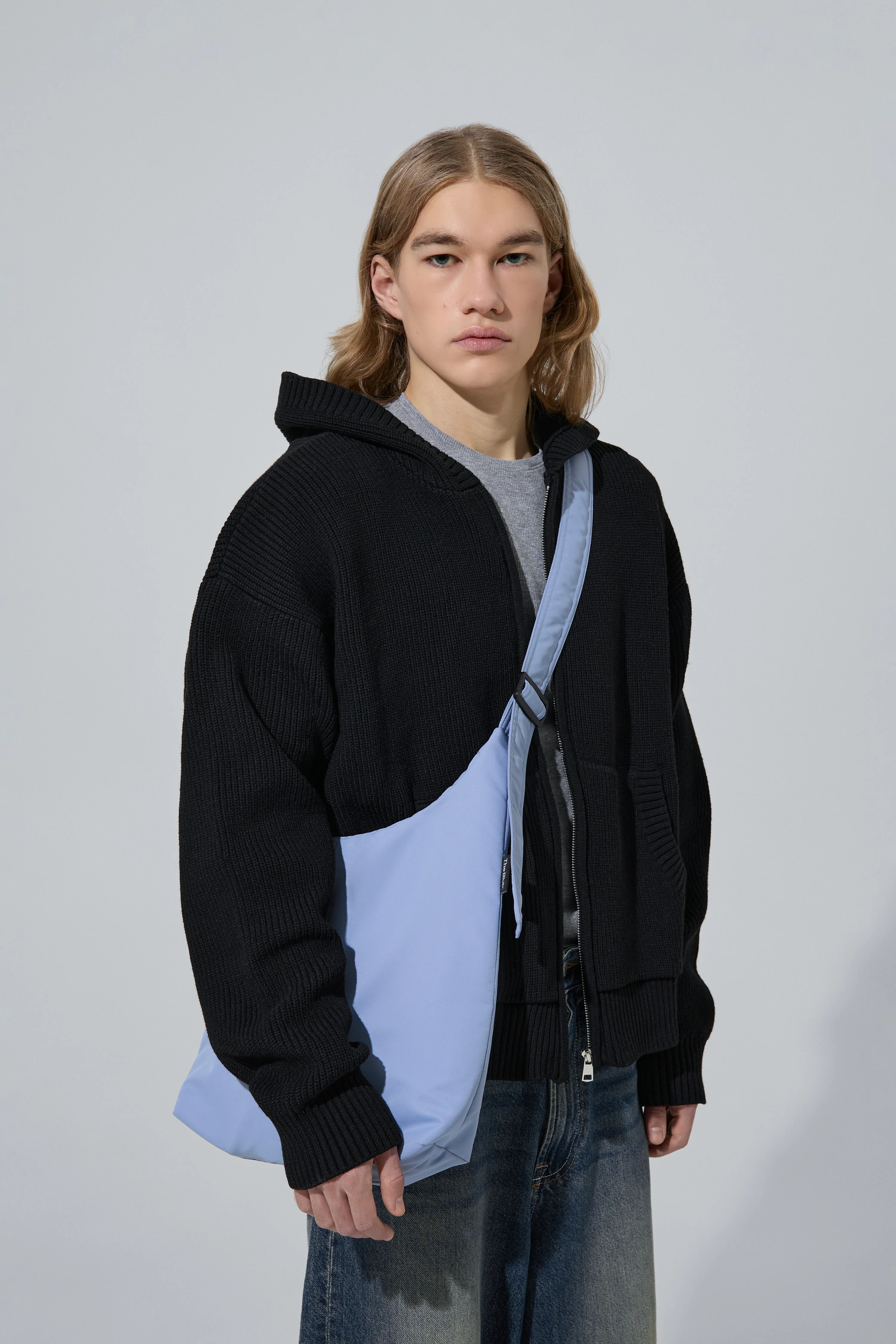 Сумка-шопер JONY NYLON - блакитна