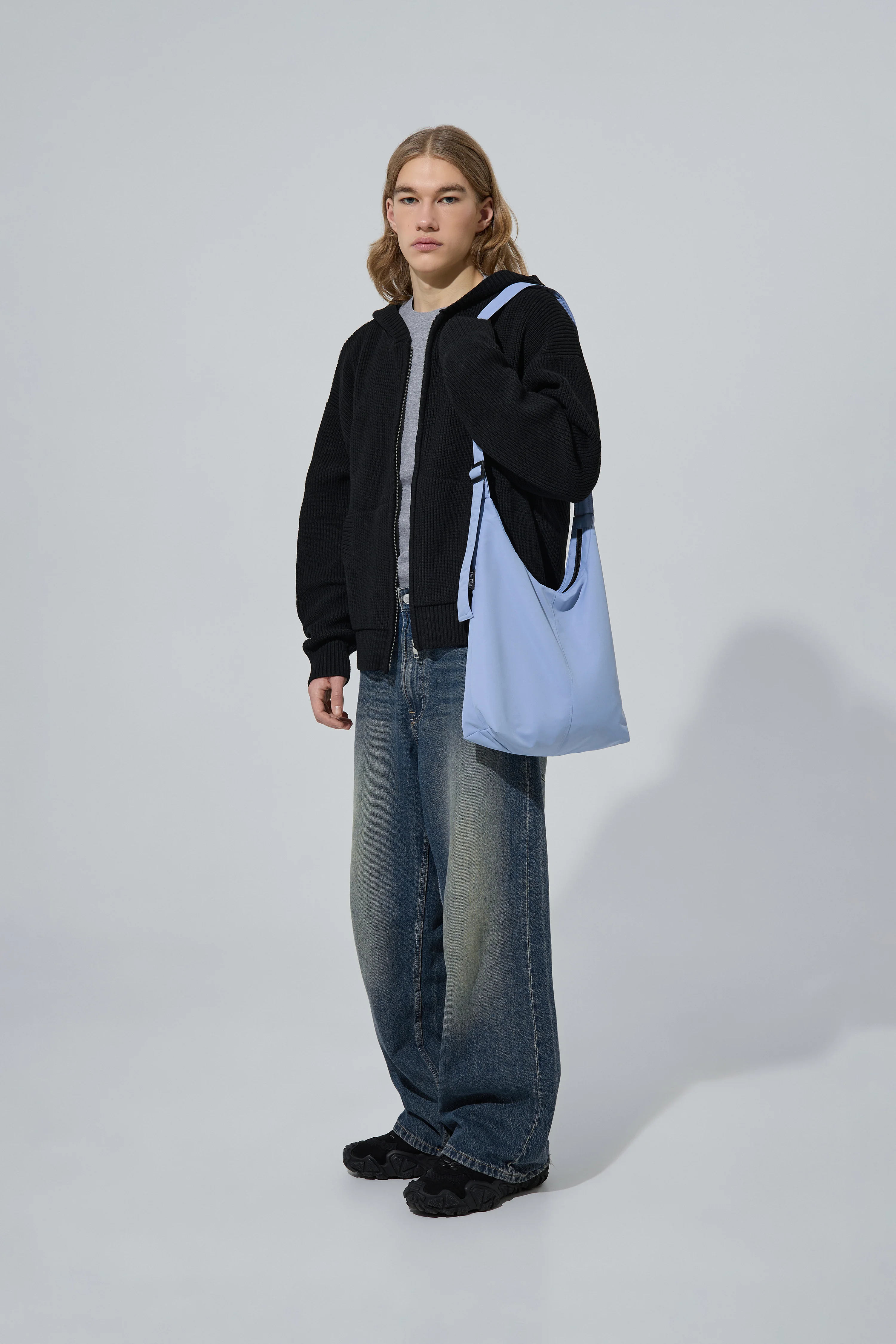 Сумка-шопер JONY NYLON - блакитна