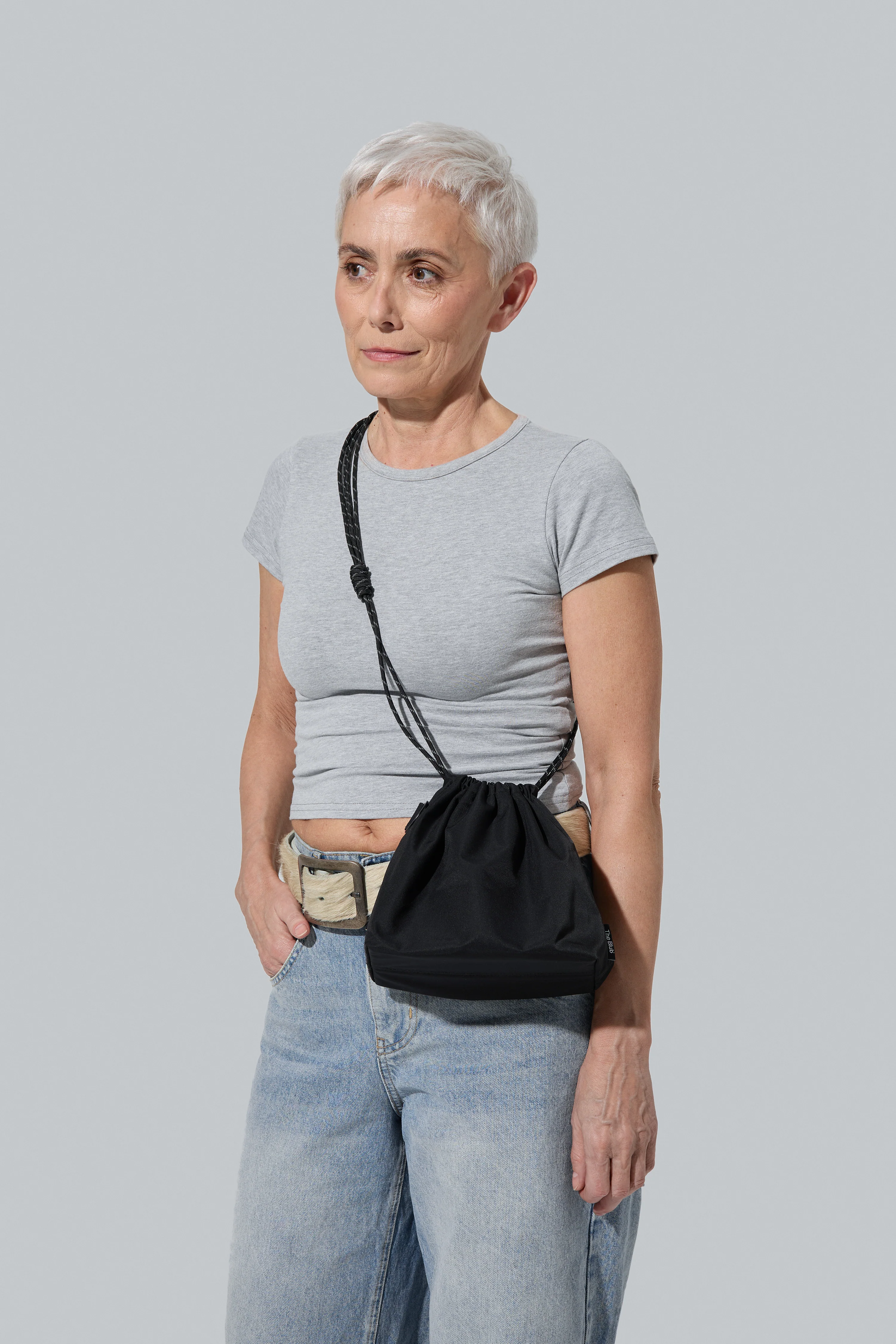 Сумка на затяжках BUCKET BAG – чорна