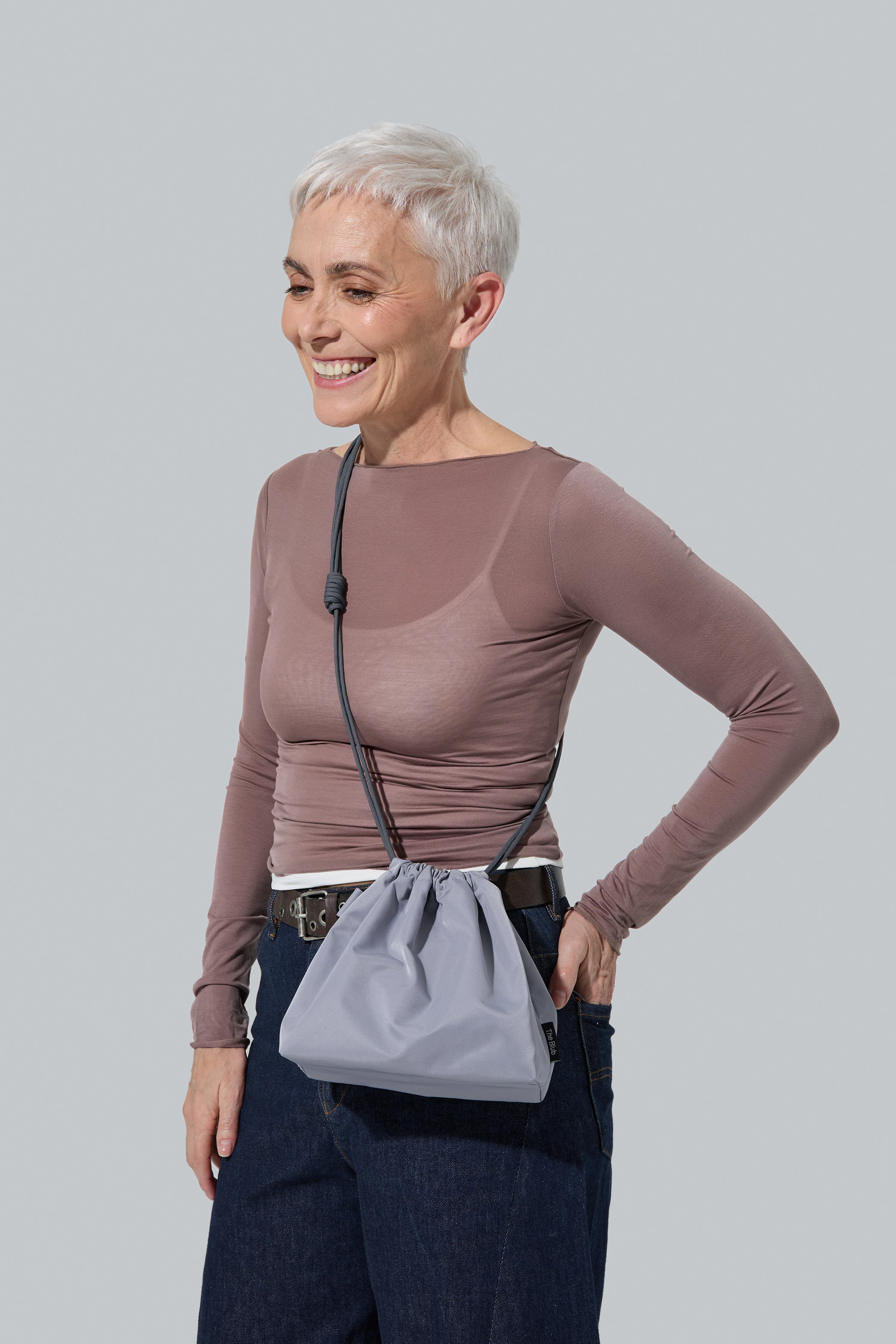 Сумка на затяжках BUCKET BAG – сіра