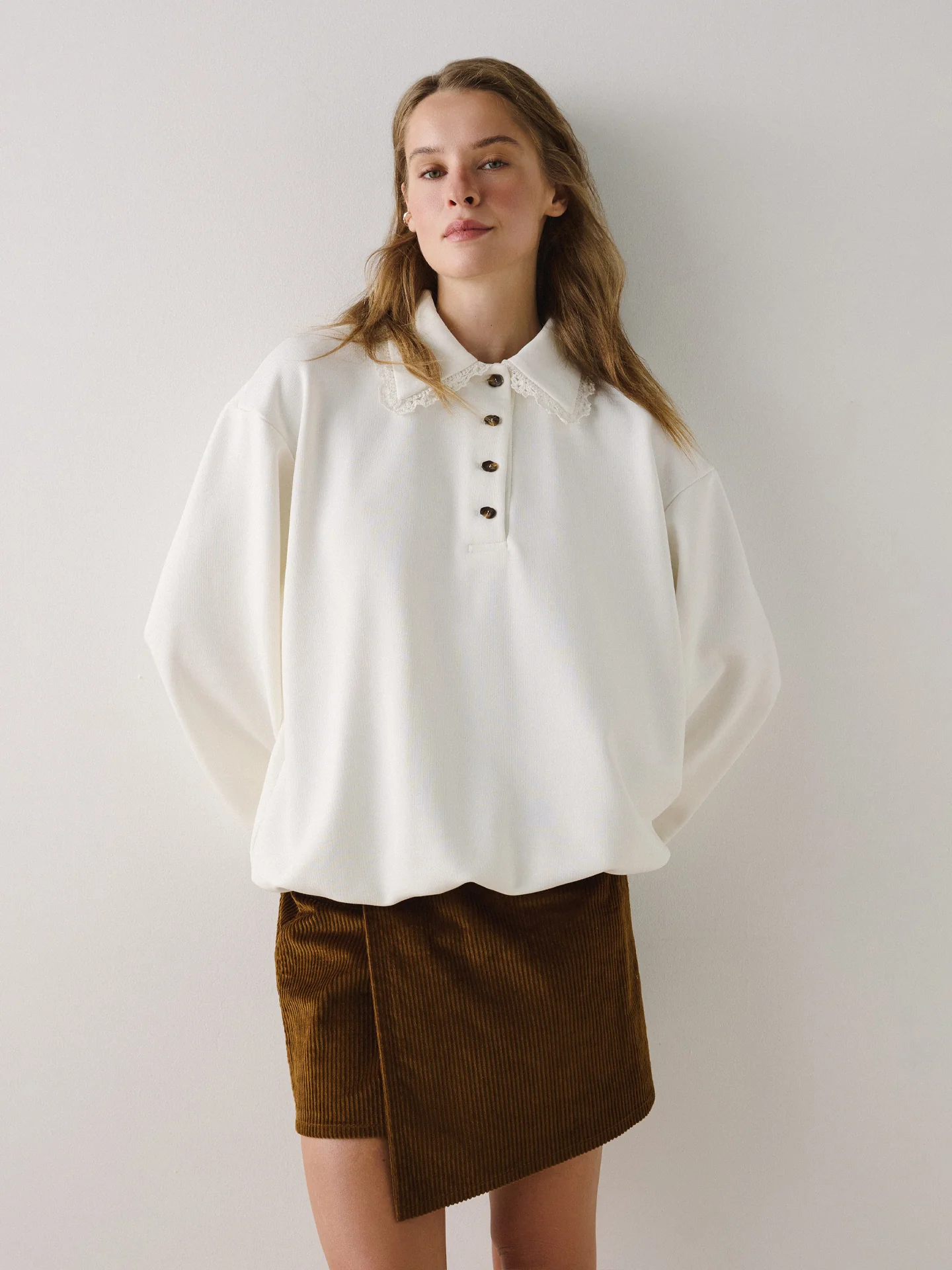 Вельветова спідниця Journey коричнева