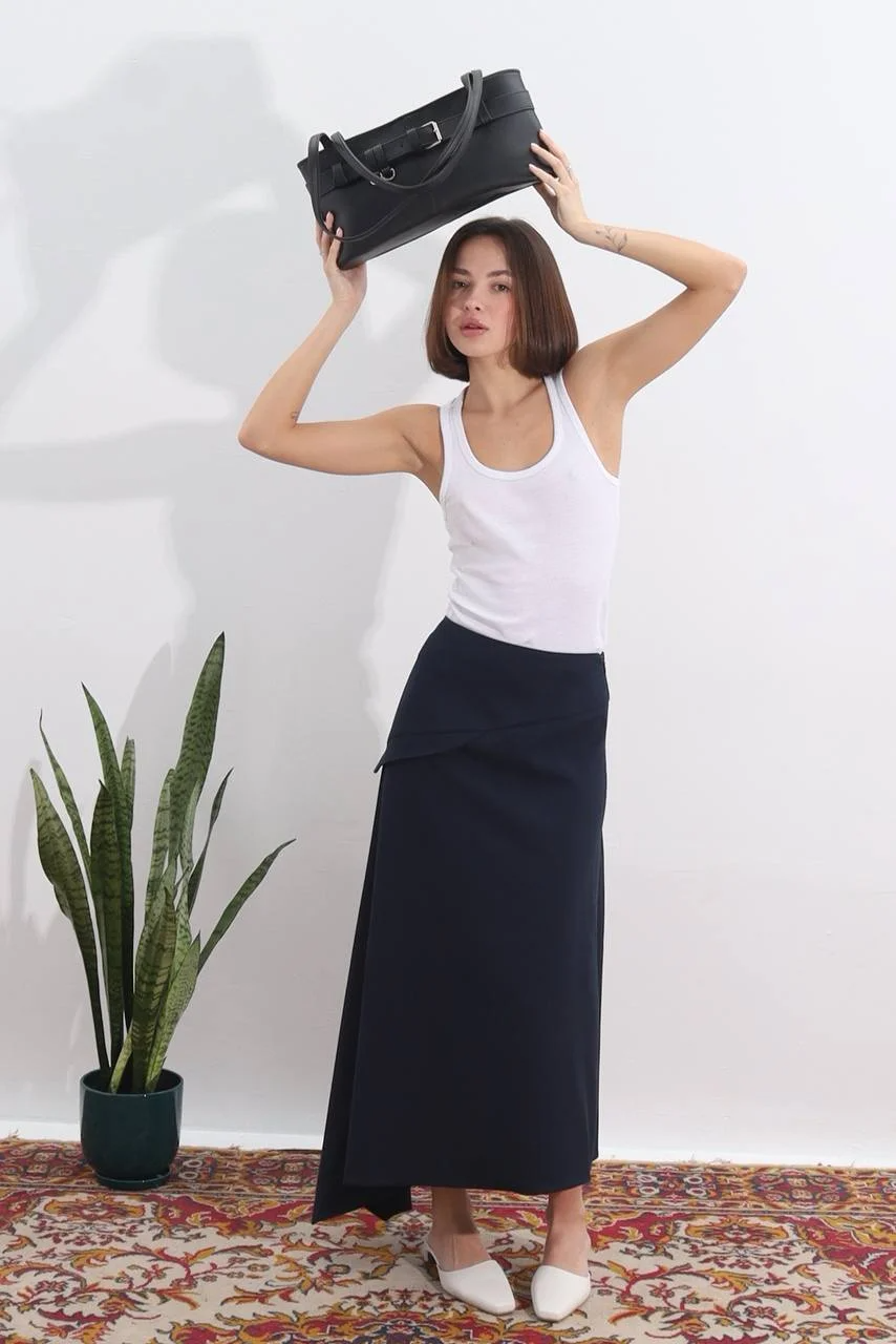 Сумка з ремнем Tori чорна