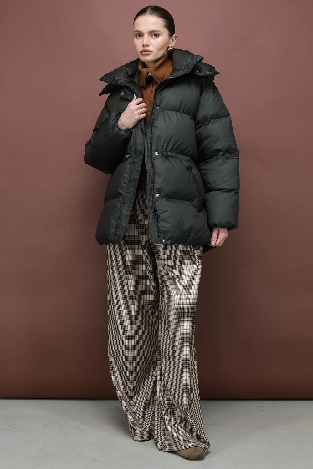 Пуховик ORESUND темно-зелений