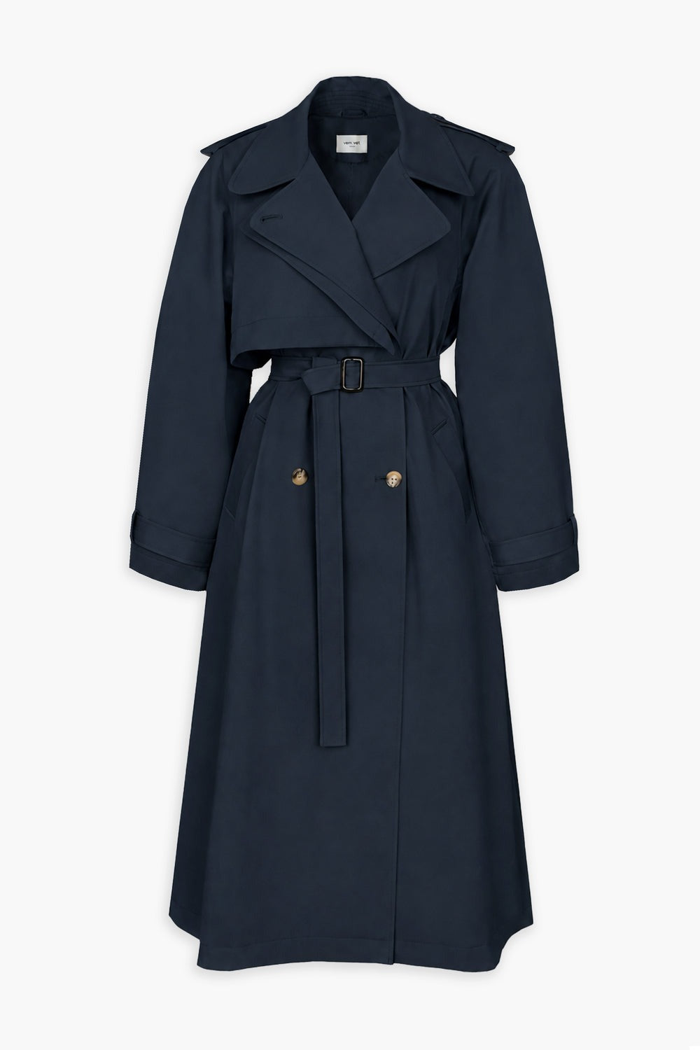Темно-синій тренч MILANO максі довжини