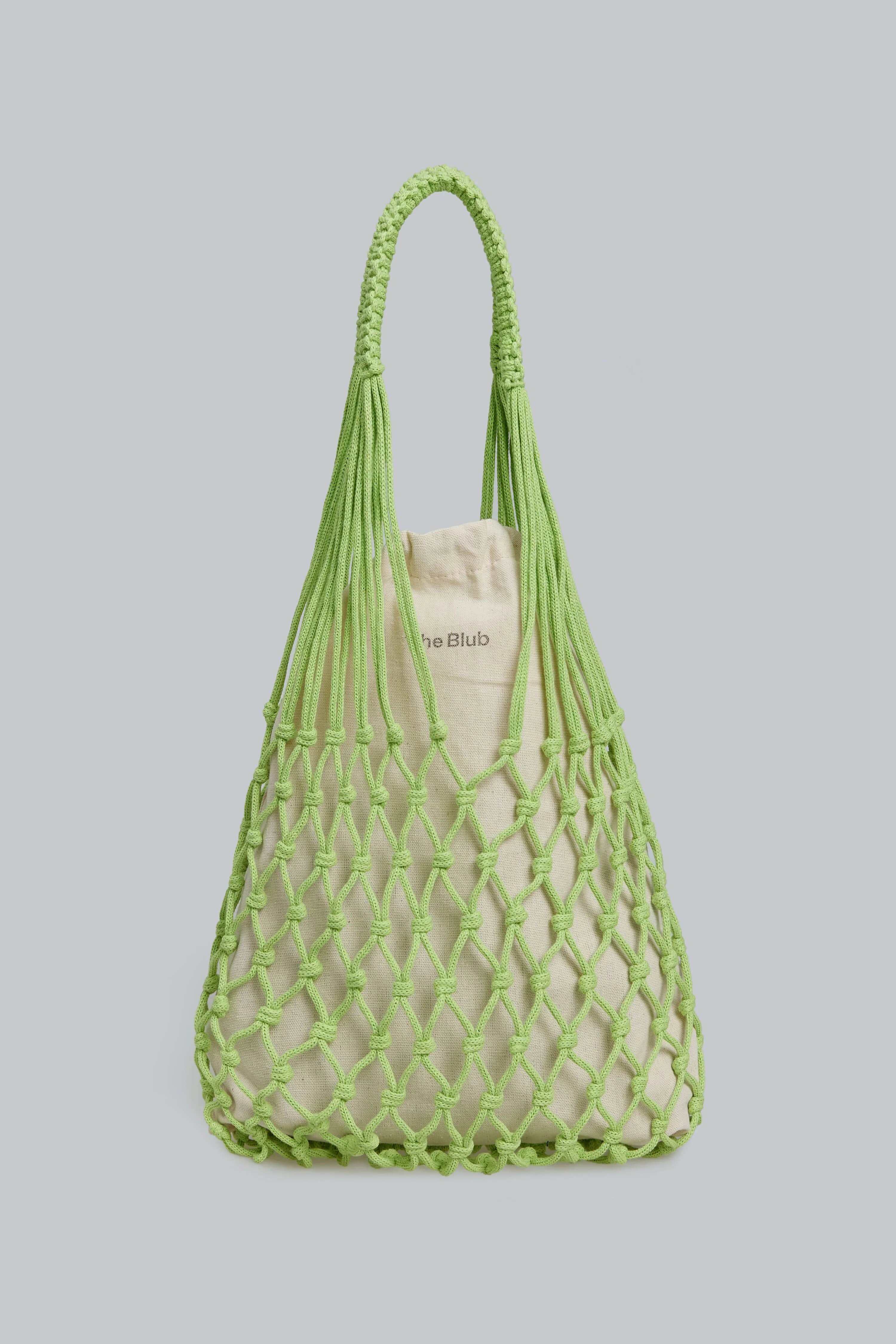 Сумка-авоська WOVEN BAG - зелена