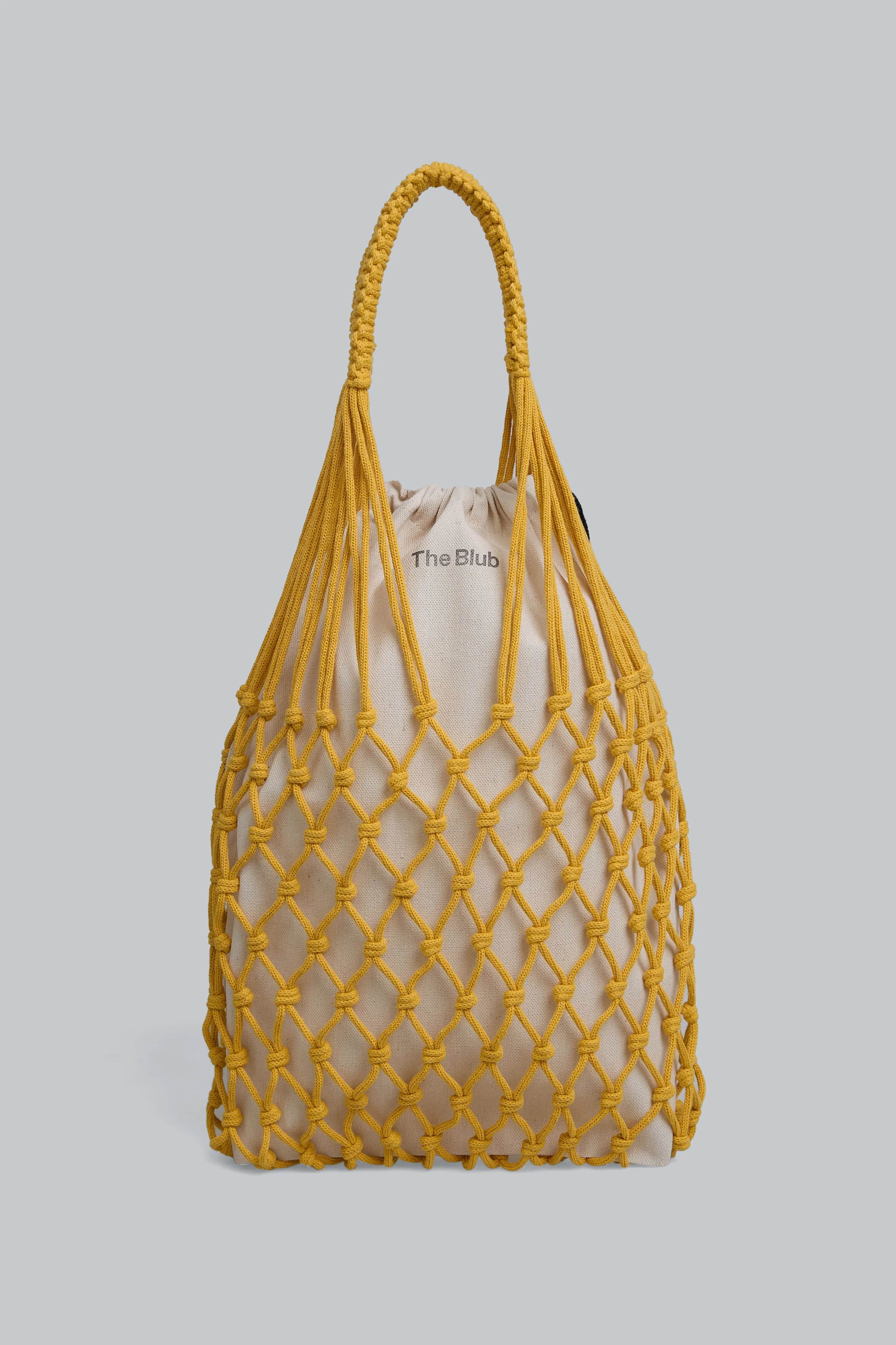 Сумка-авоська WOVEN BAG - жовта