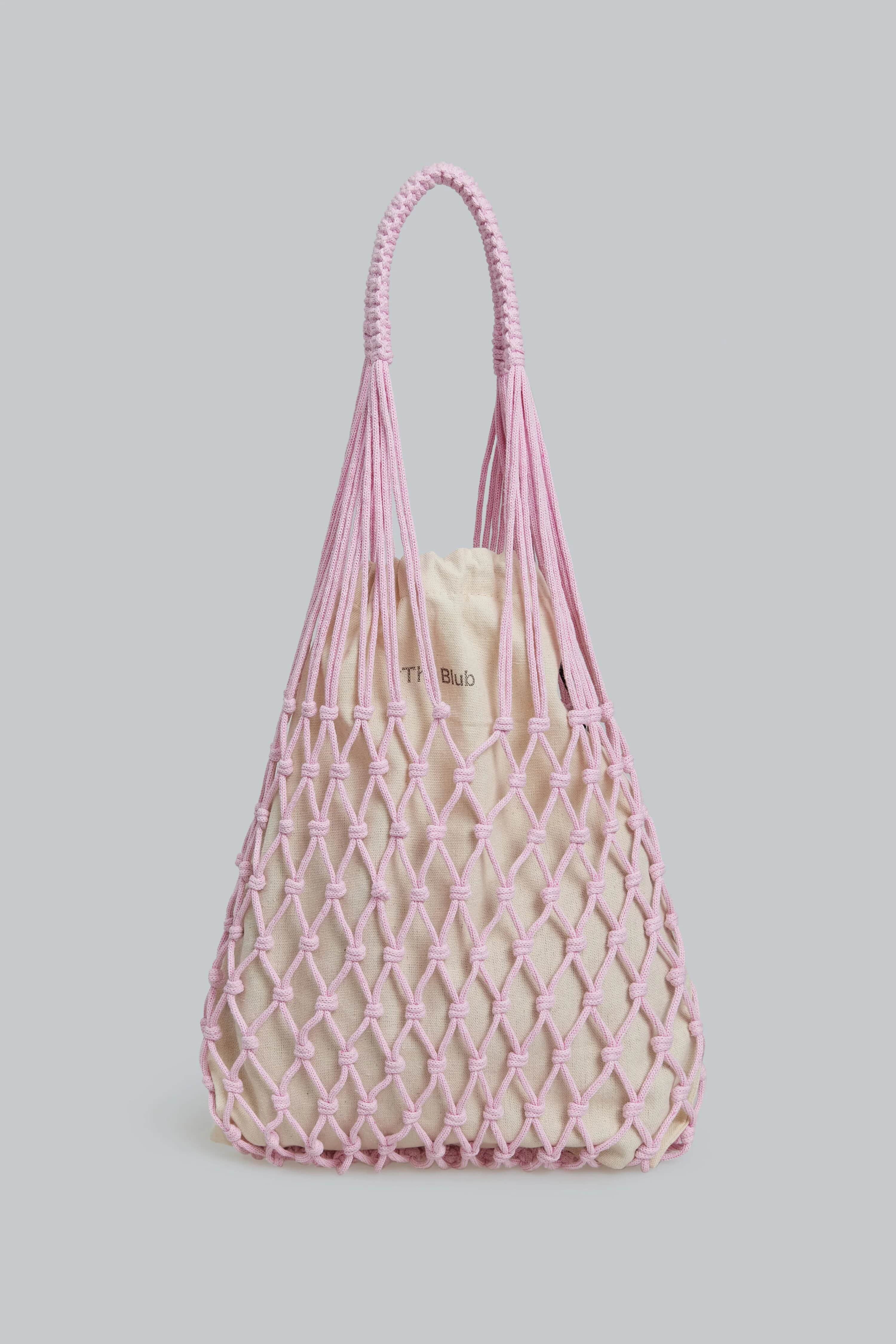 Сумка-авоська WOVEN BAG - рожева