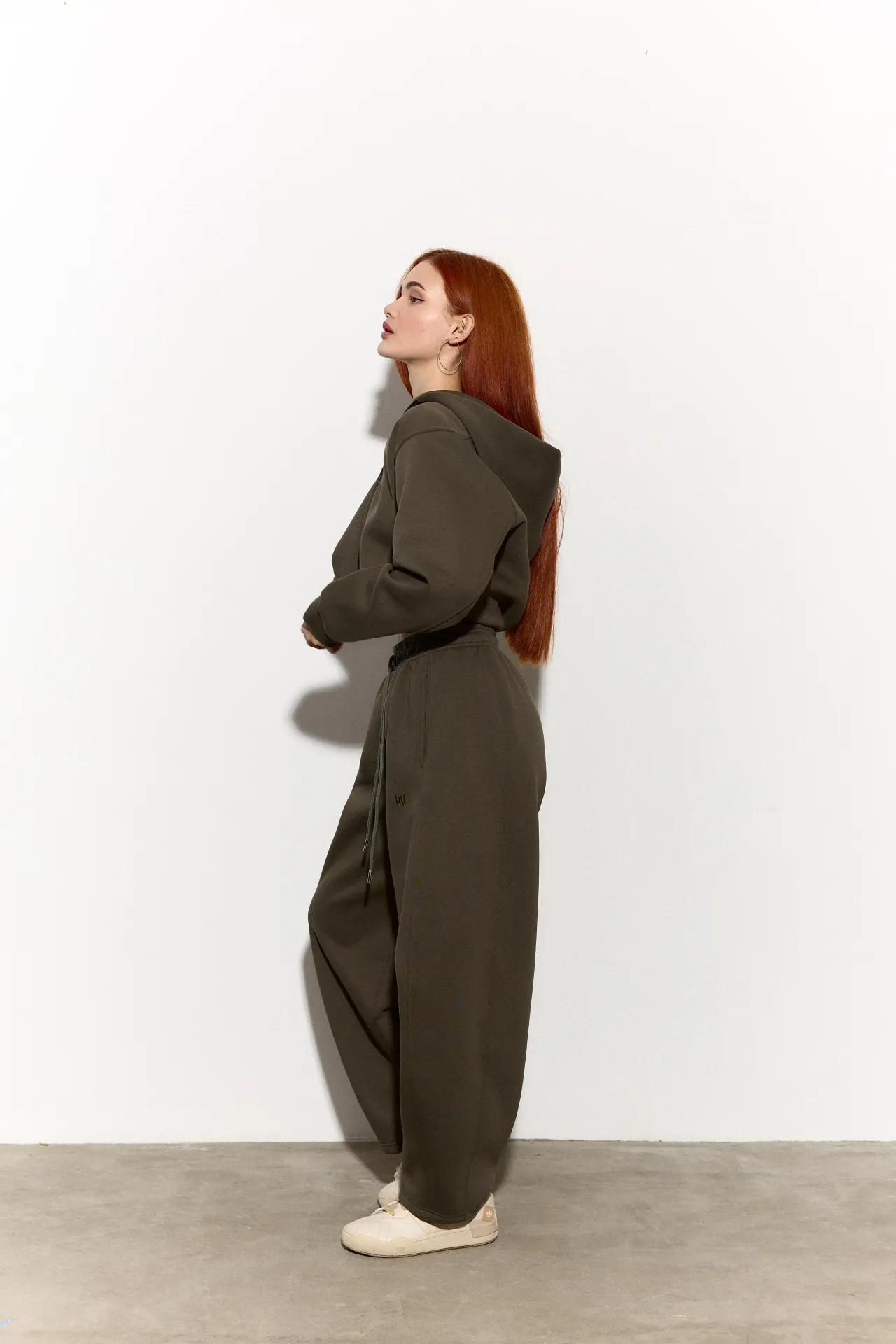 Зіп-худі з утепленням хакі