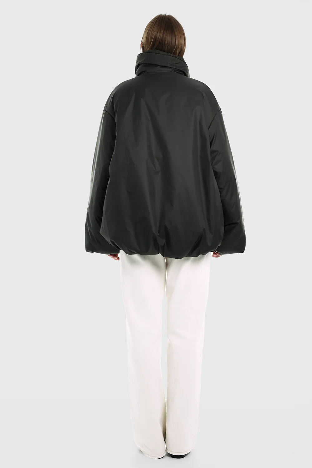 Куртка з високим коміром YUKI темно-зелена