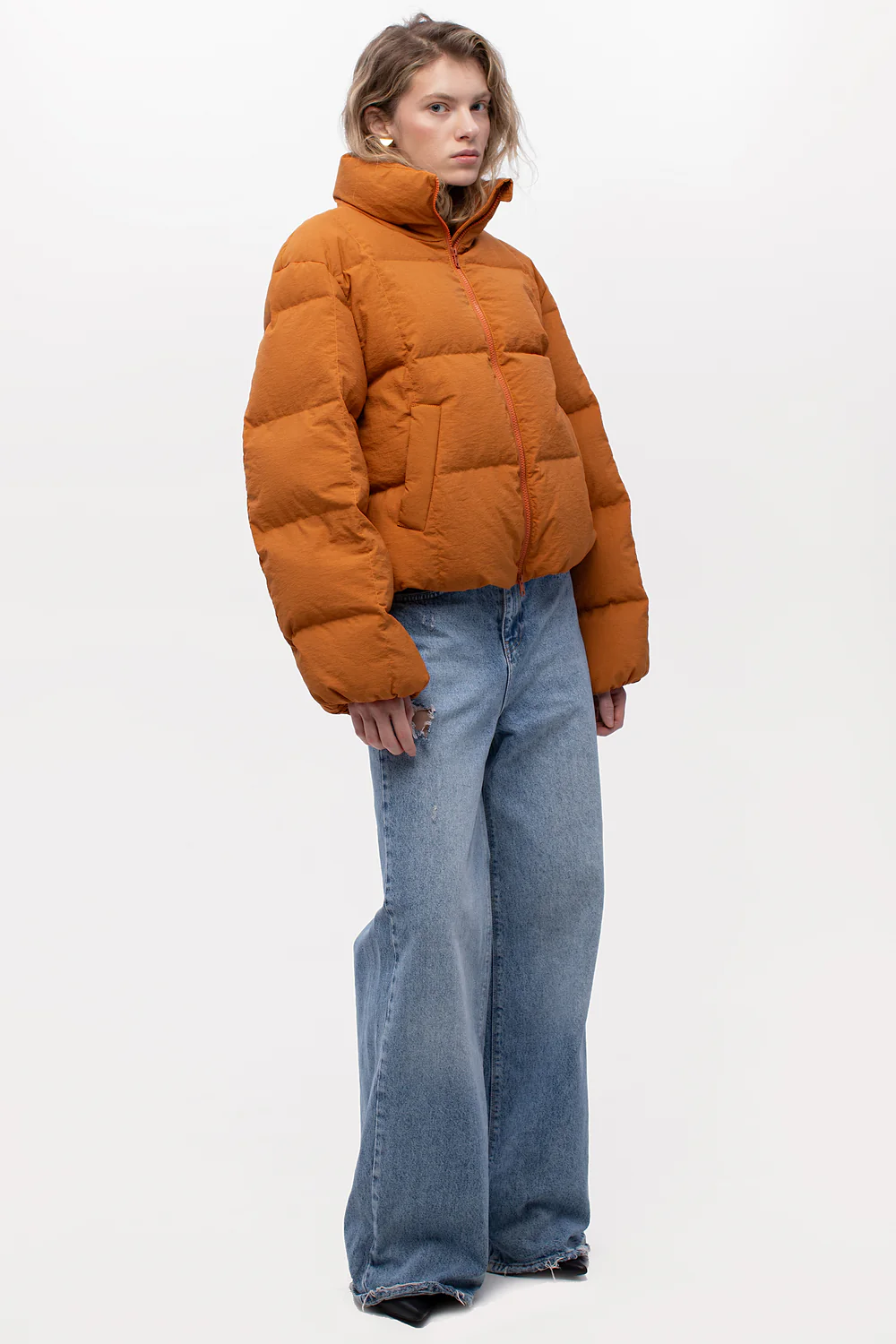 Пуховик короткий NORDEN помаранчевий