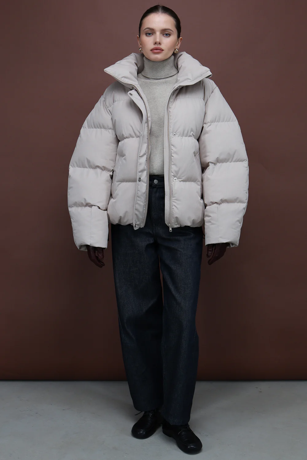 Пуховик VOSS пісочний