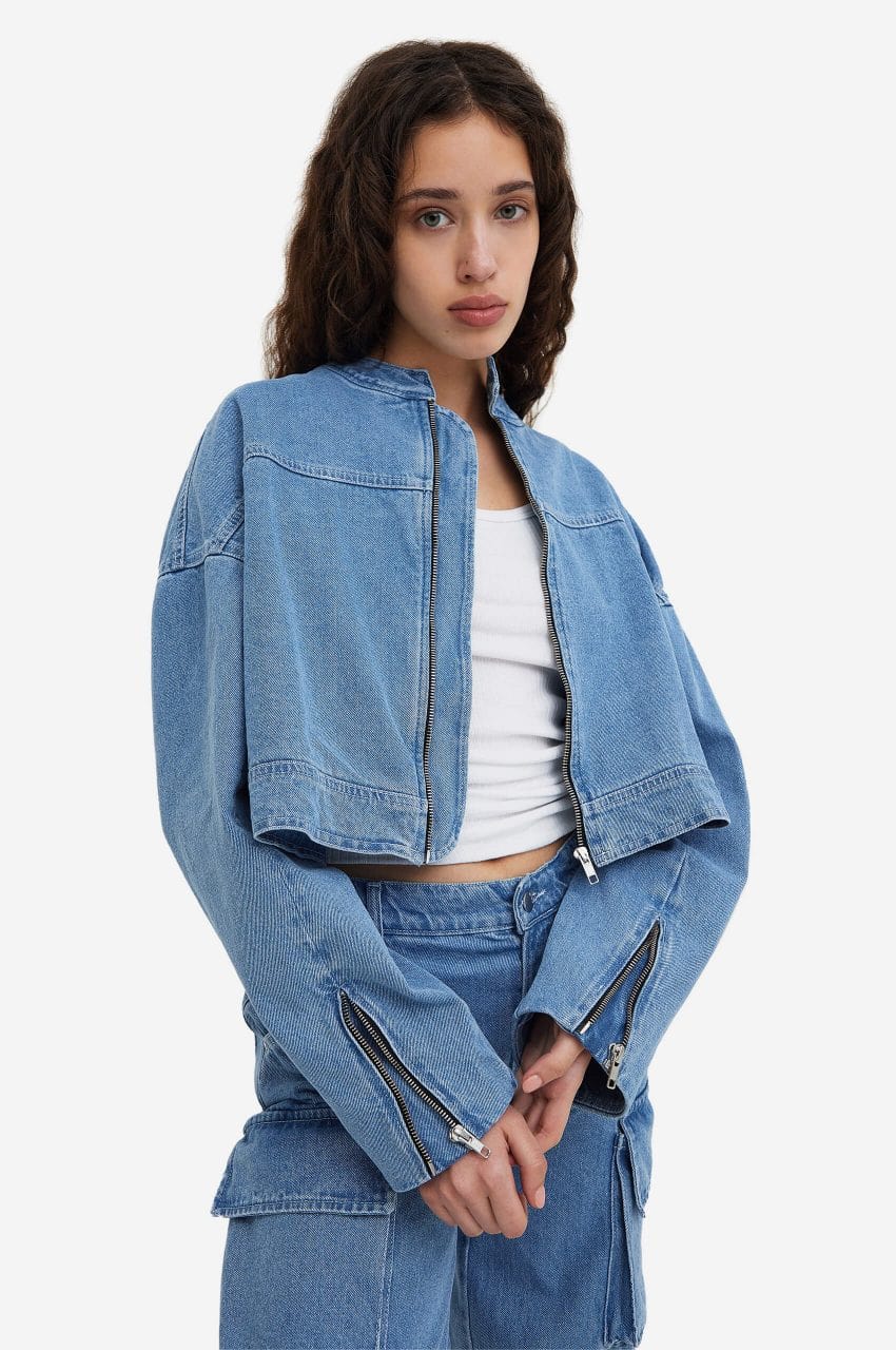 Badass Denim Bomber блакитний