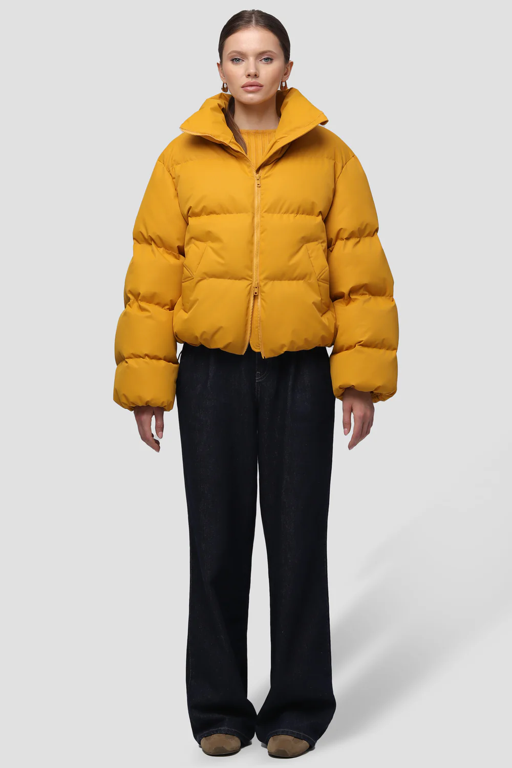 Пуховик короткий MORITZ золотий