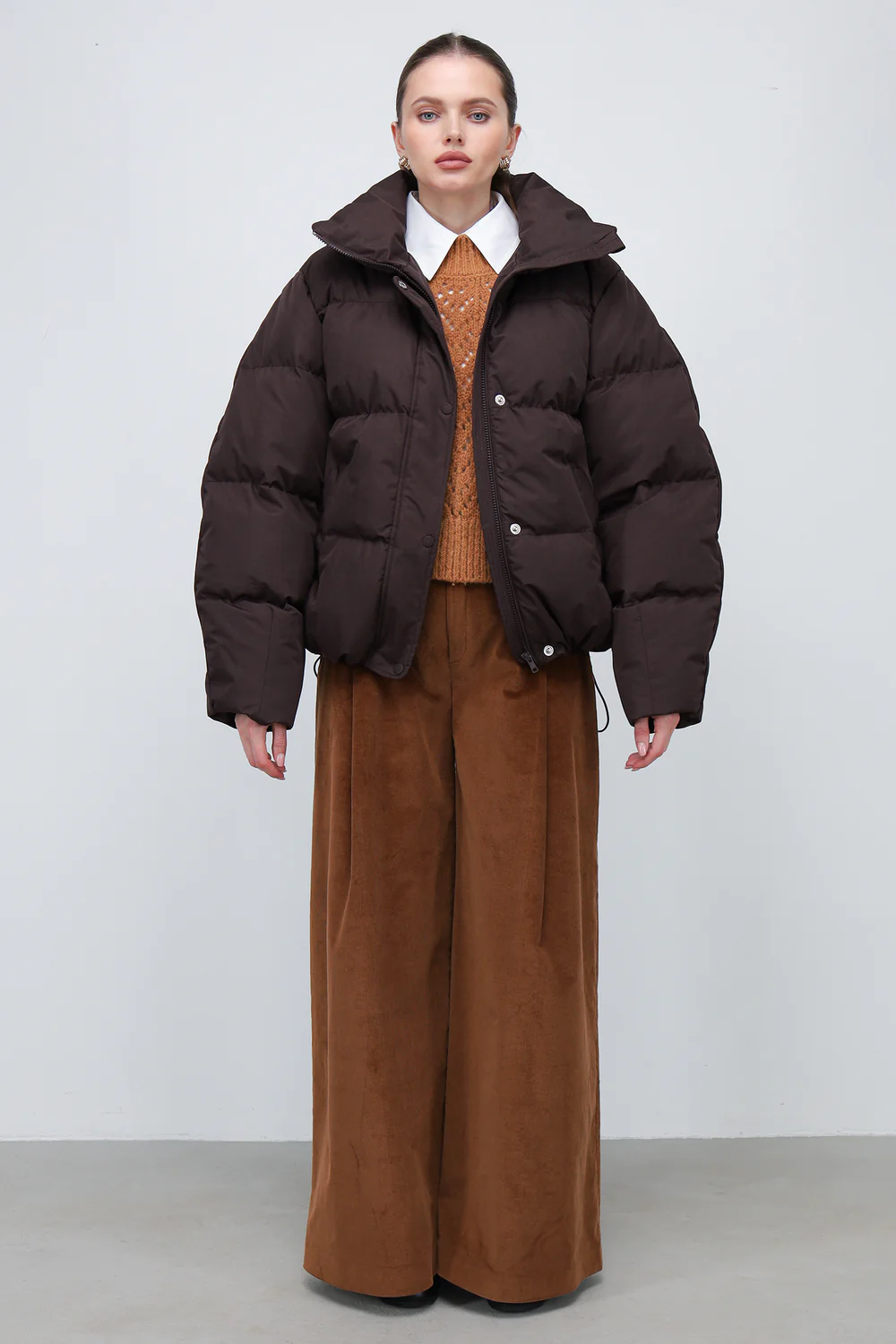 Пуховик VOSS шоколадний