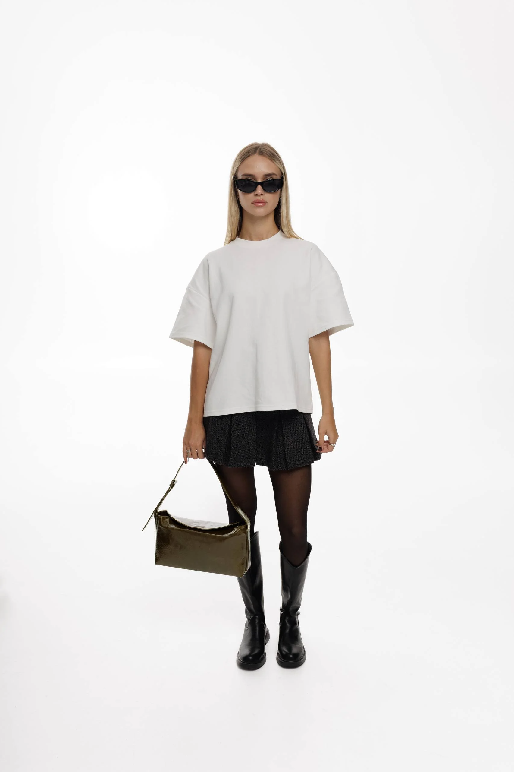 Сумка Grace оливкова шкіряна