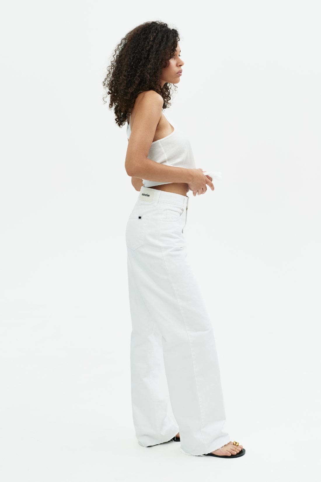 Джинси Palazzo Cropped White