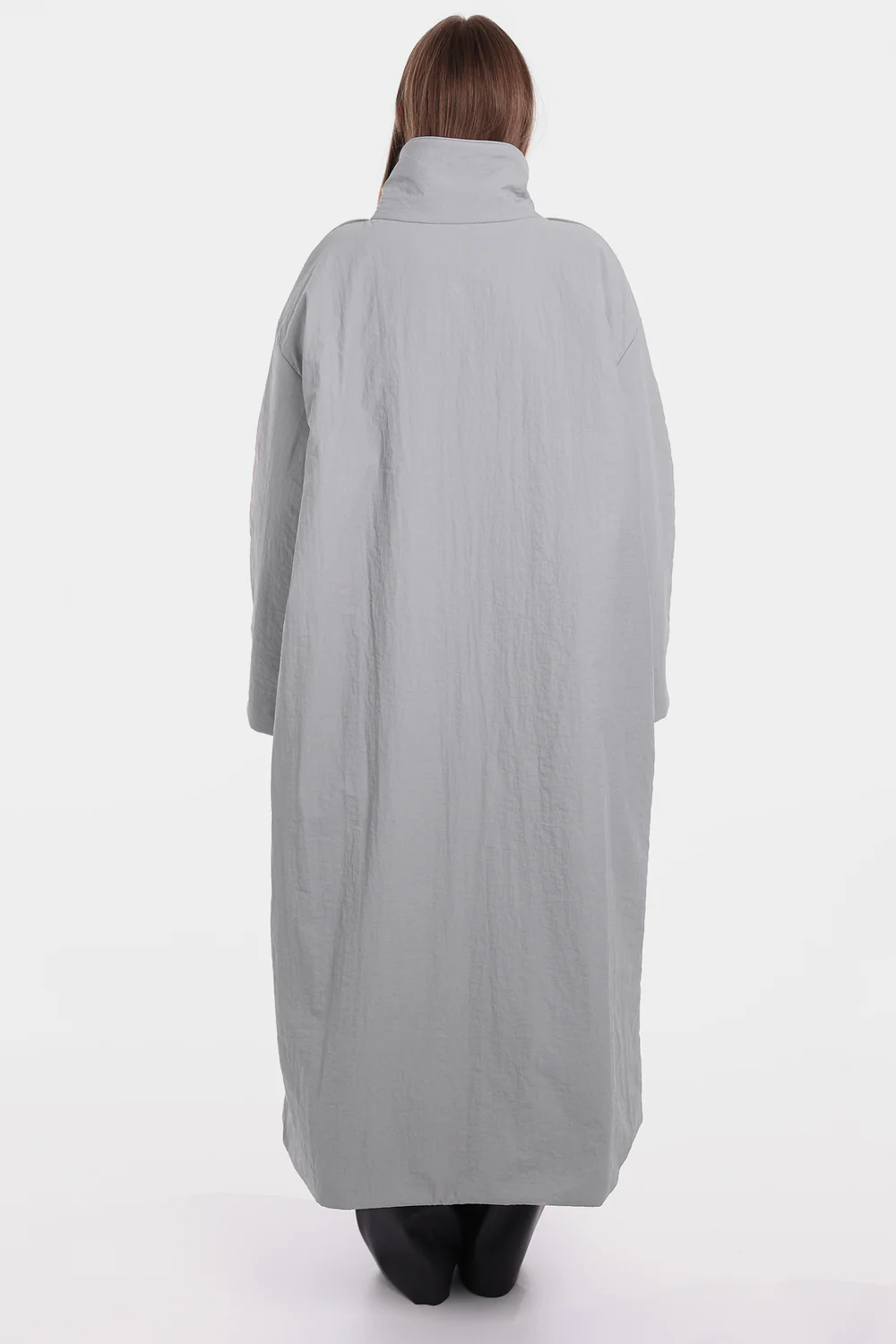 Двобортне пальто максі з утепленням OSAKA сіре