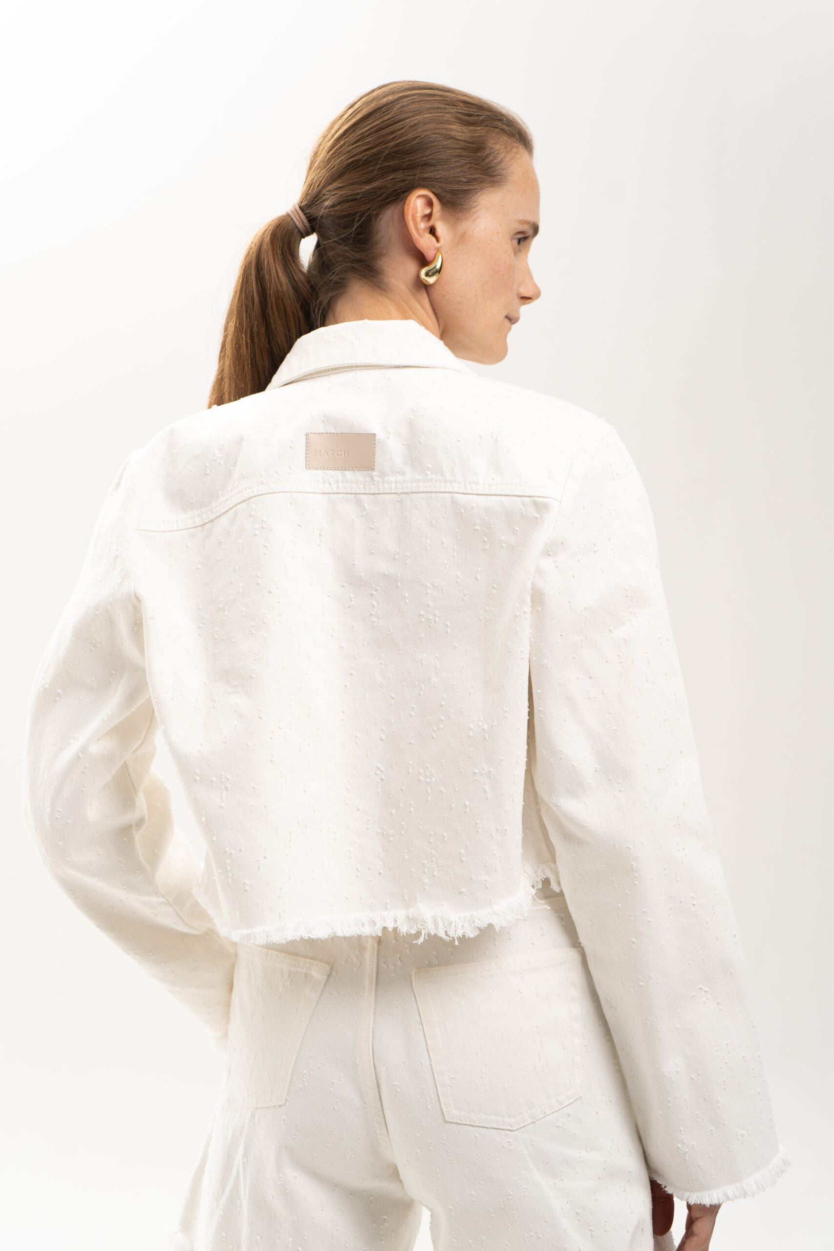 White Crop Jacket