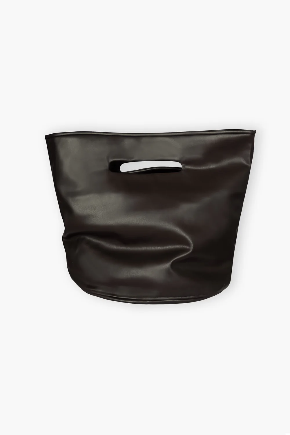 Сумка-хобо шоколадна