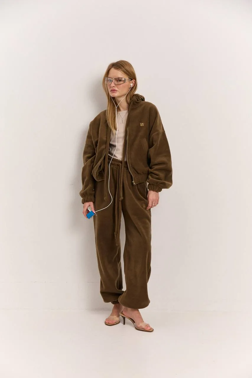 Джогери з поларфлісу хакі