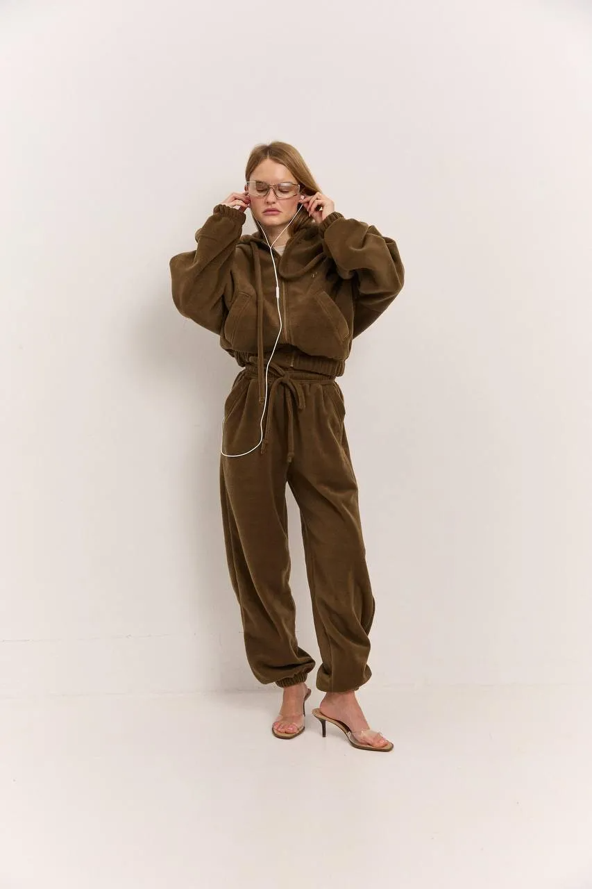 Джогери з поларфлісу хакі