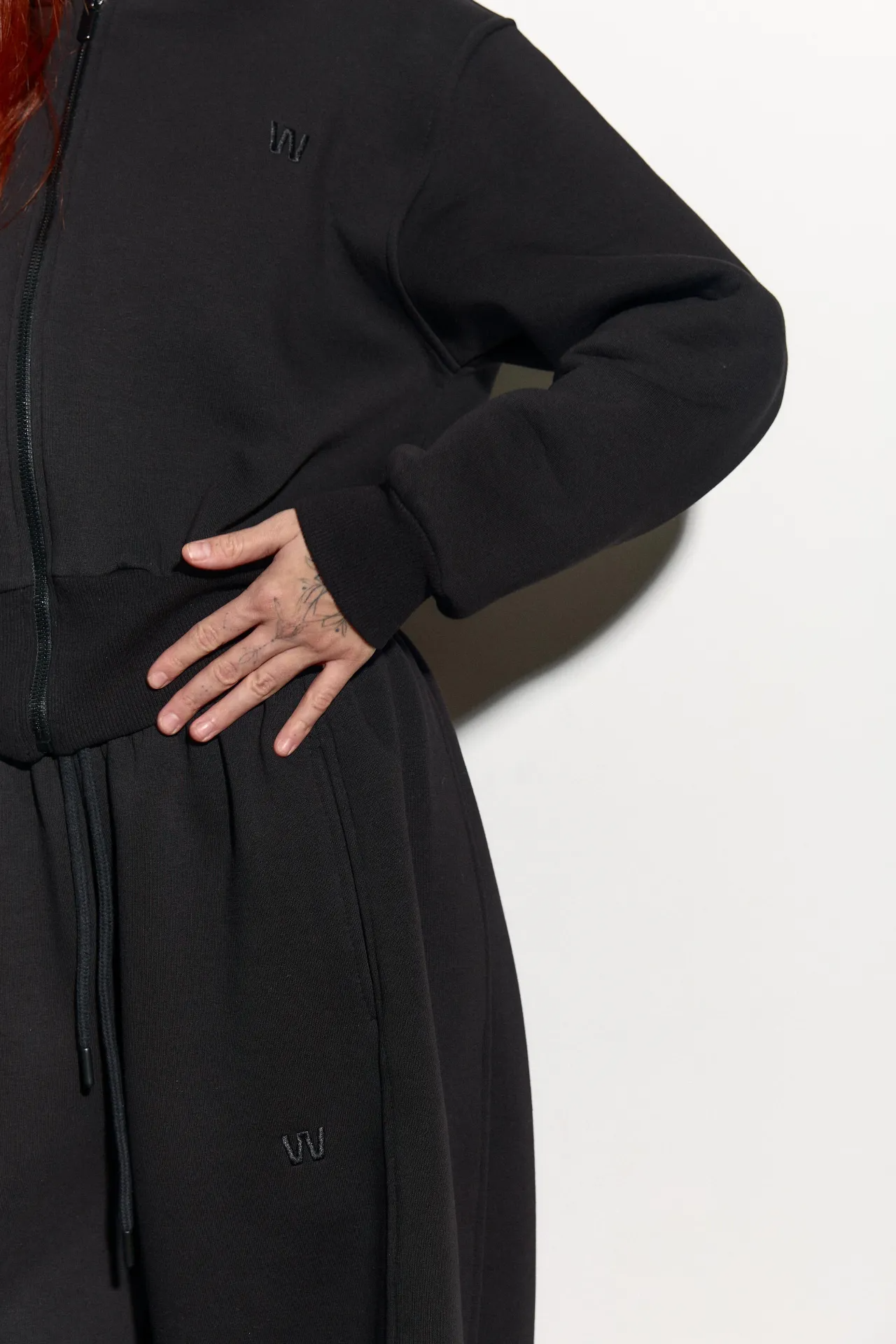 Зіп-худі з утепленням чорний