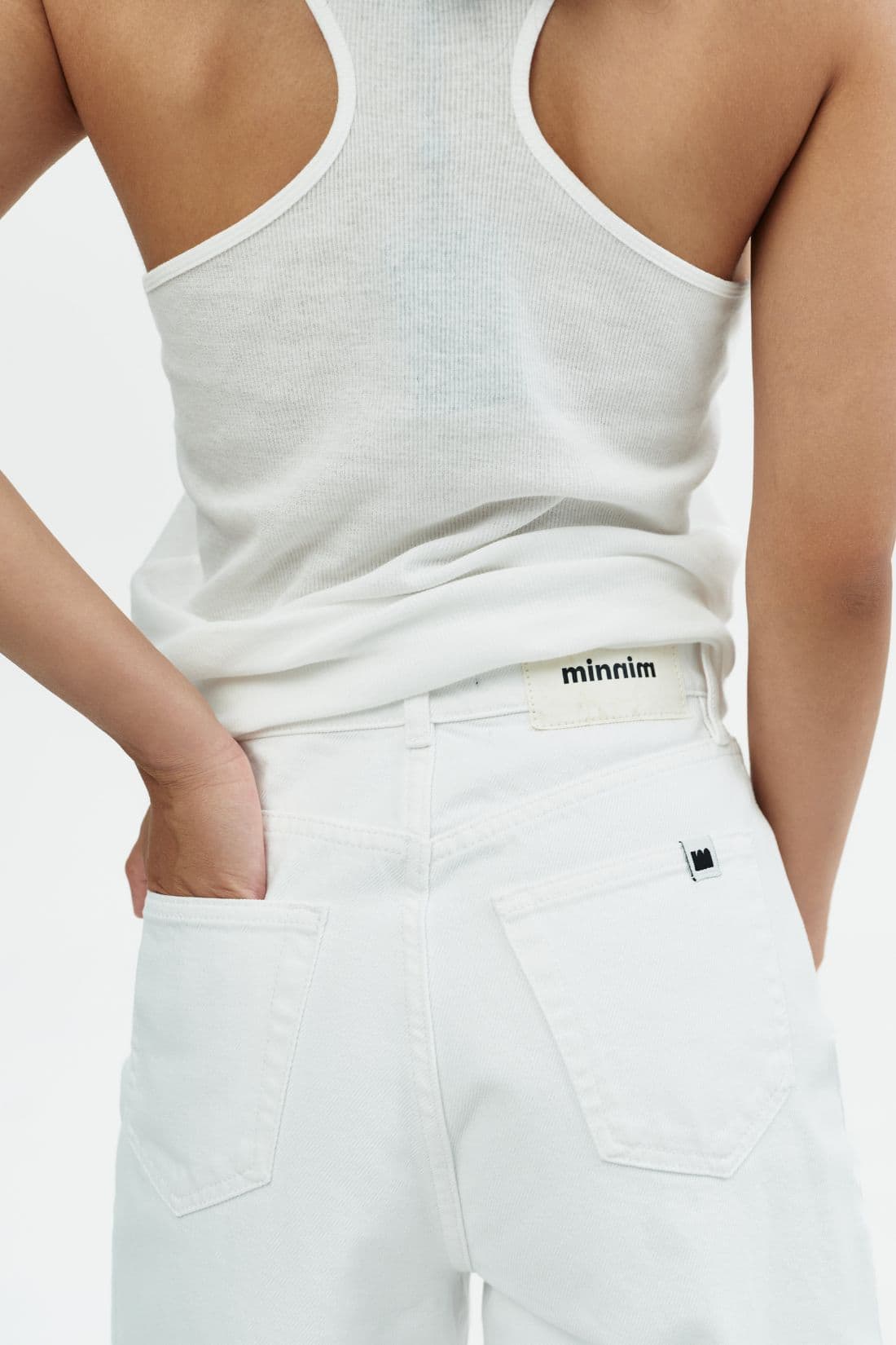 Джинси Palazzo Cropped White