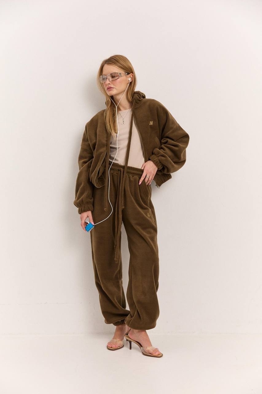 Джогери з поларфлісу хакі