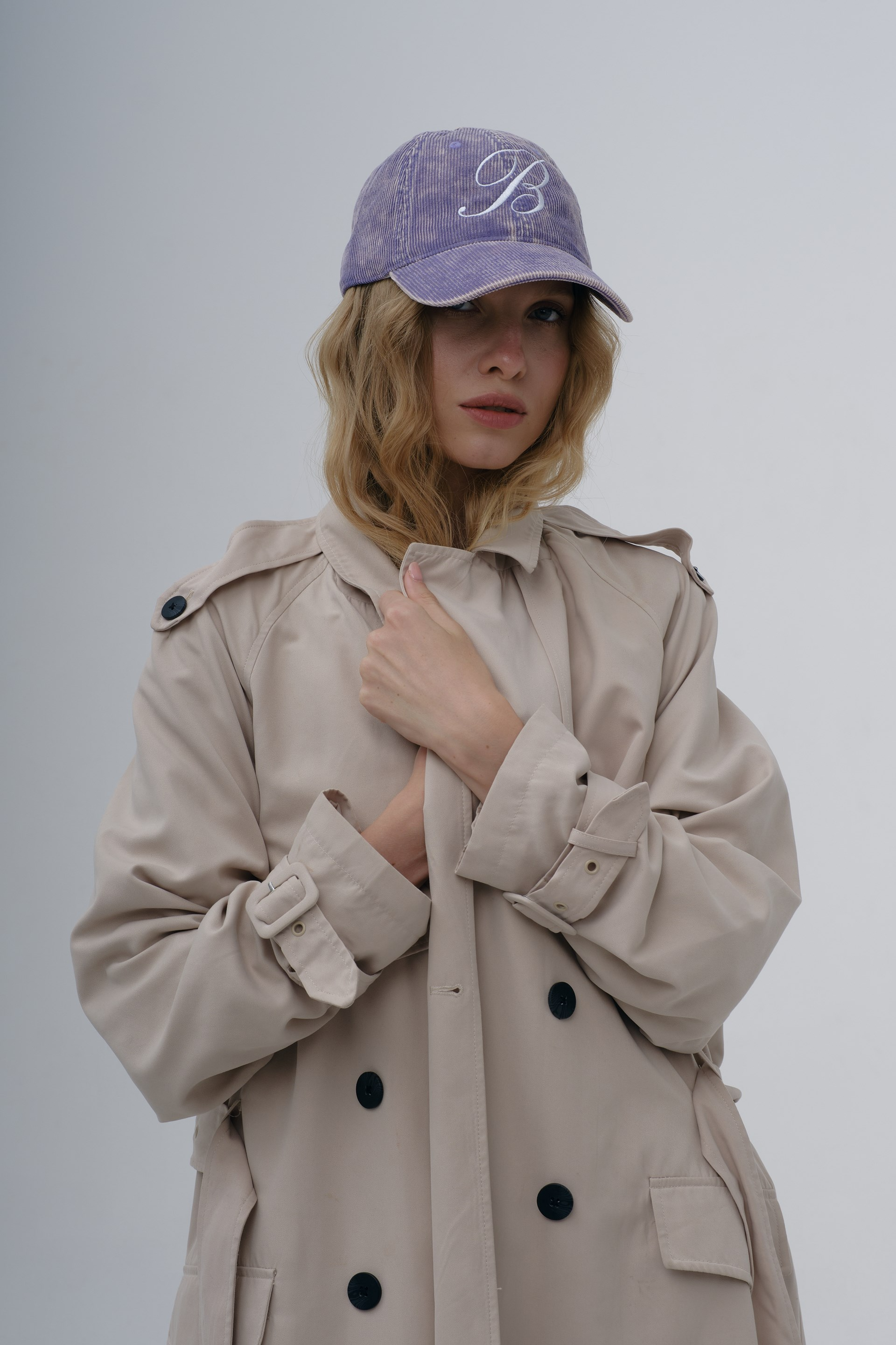 Фіолетова вельветова кепка Bitchin'