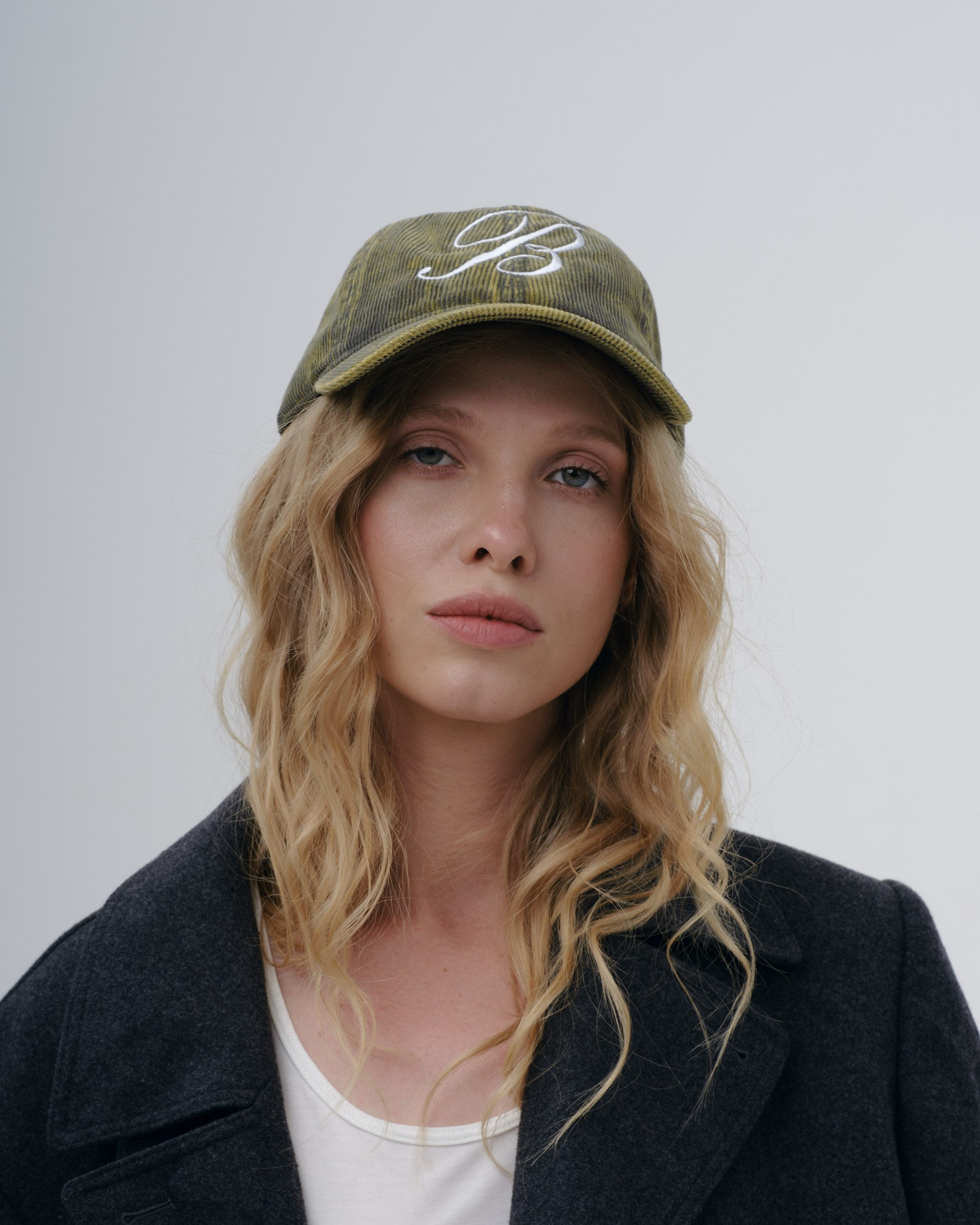 Зелена вельветова кепка Bitchin'