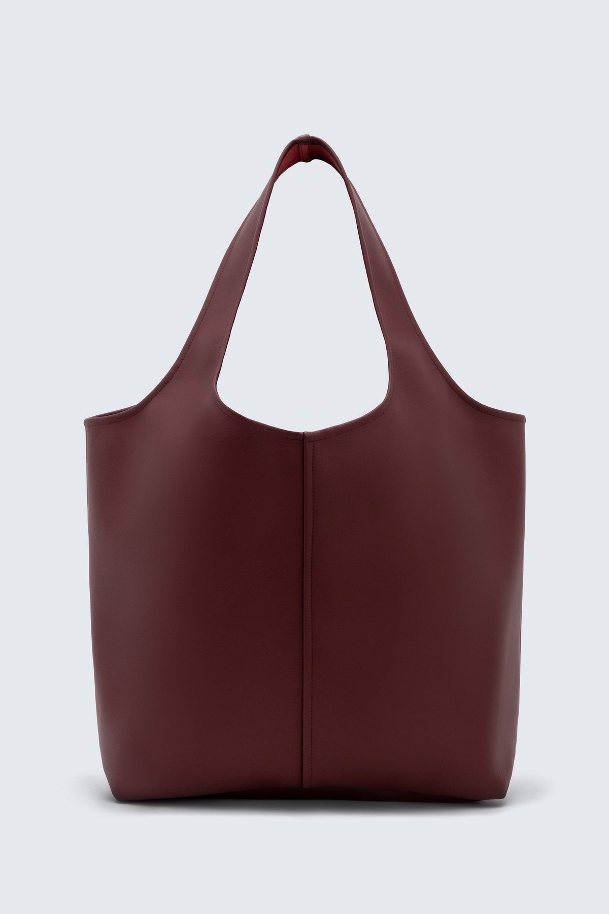 Сумка-шопер TOTE LEATHER BAG - бордовий