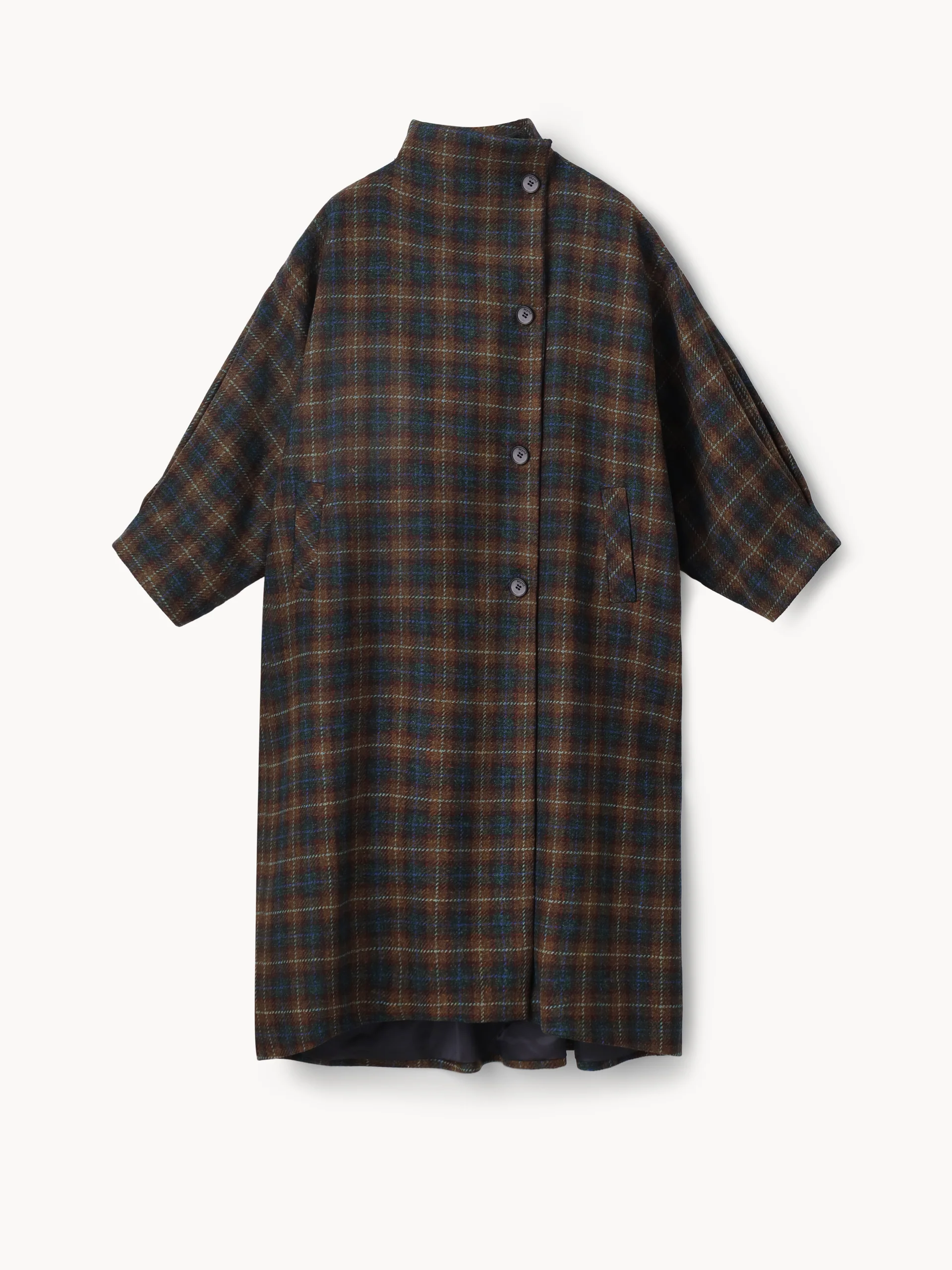 Пальто в клітинку Journey коричневе