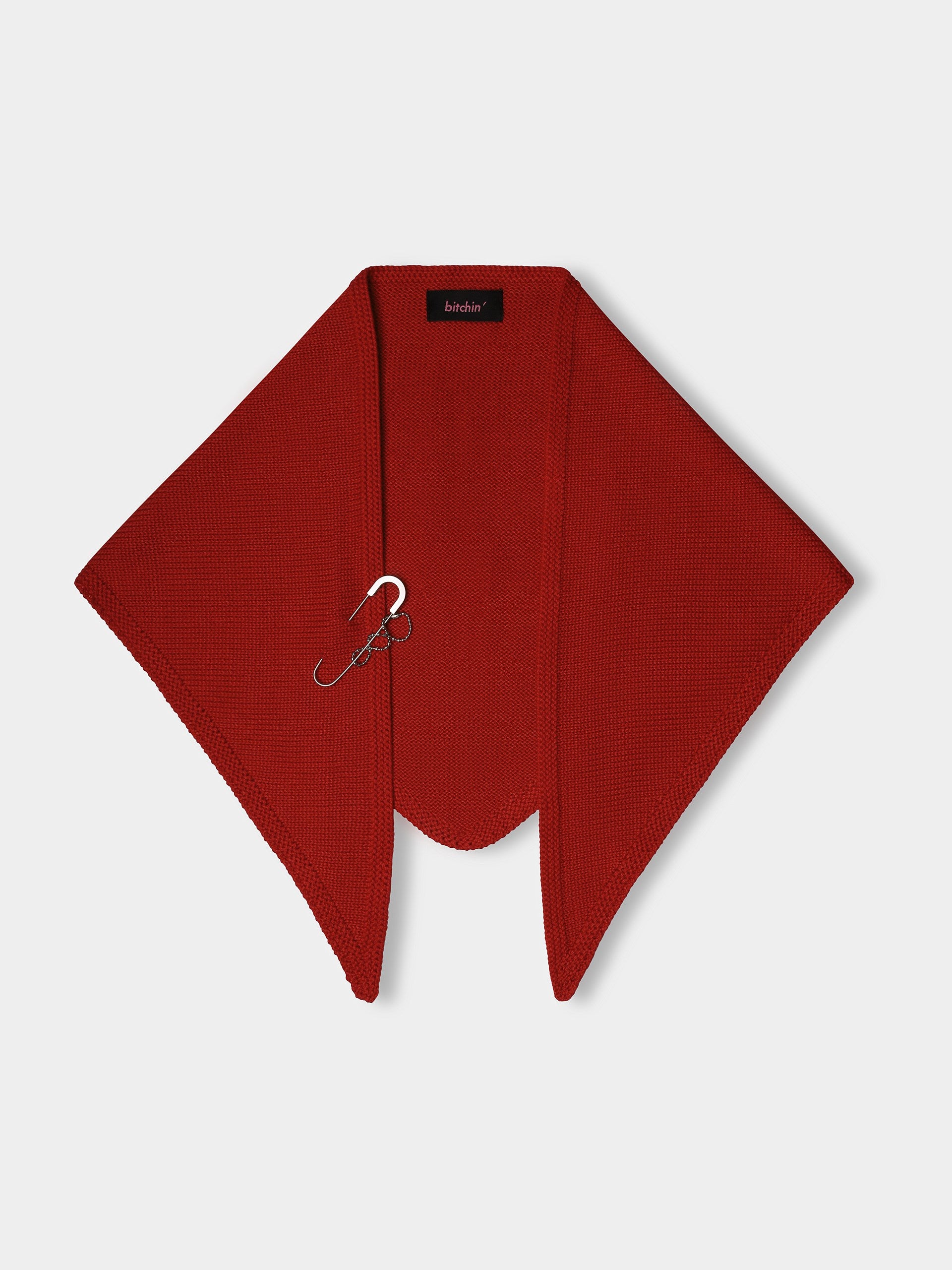 Хустка бавовняна червона