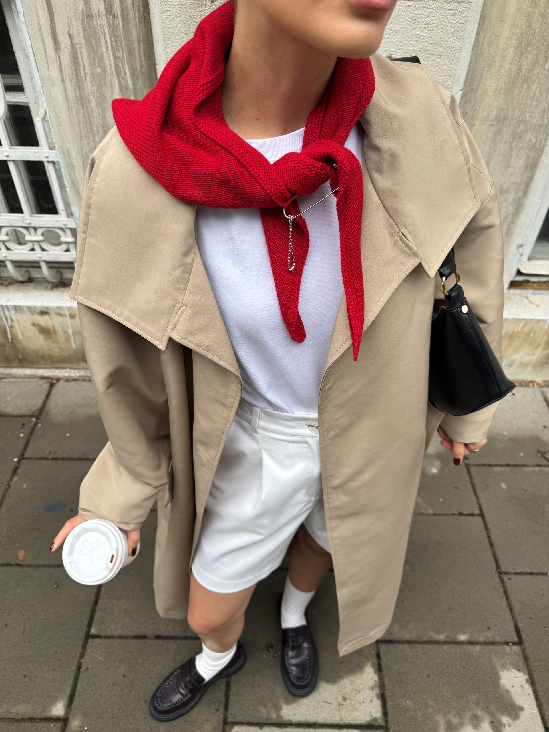 Хустка бавовняна червона