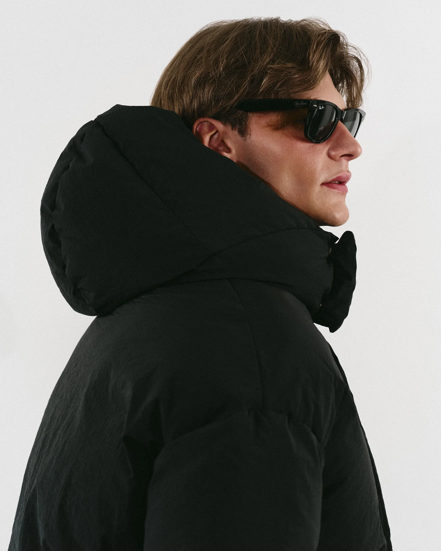 Black puffer jacket