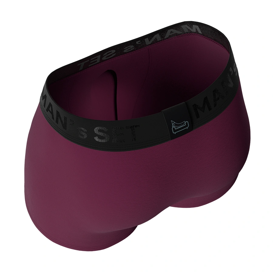 Чоловічі анатомічні боксери з бавовни, Anatomic Classic 2.0, Black Series, марсала