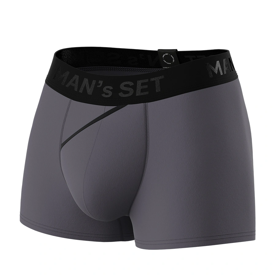 Чоловічі анатомічні боксери з бавовни, Anatomic Classic 2.0, Black Series, графітовий
