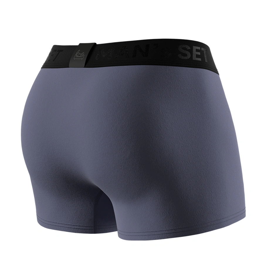 Чоловічі анатомічні боксери з бавовни, Anatomic Classic 2.0, Black Series, сталевий