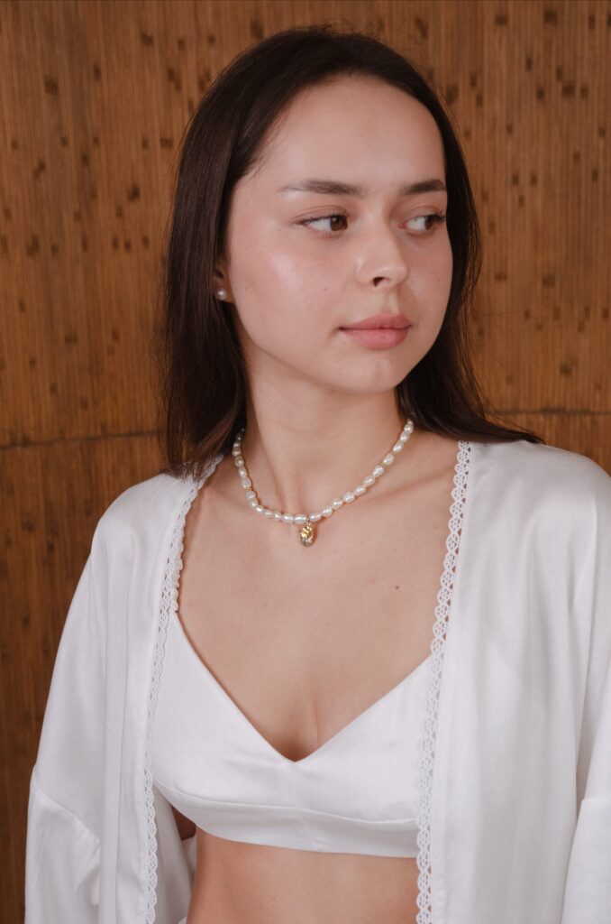 Домашній костюм білий – штани, топ, короткий кардиган