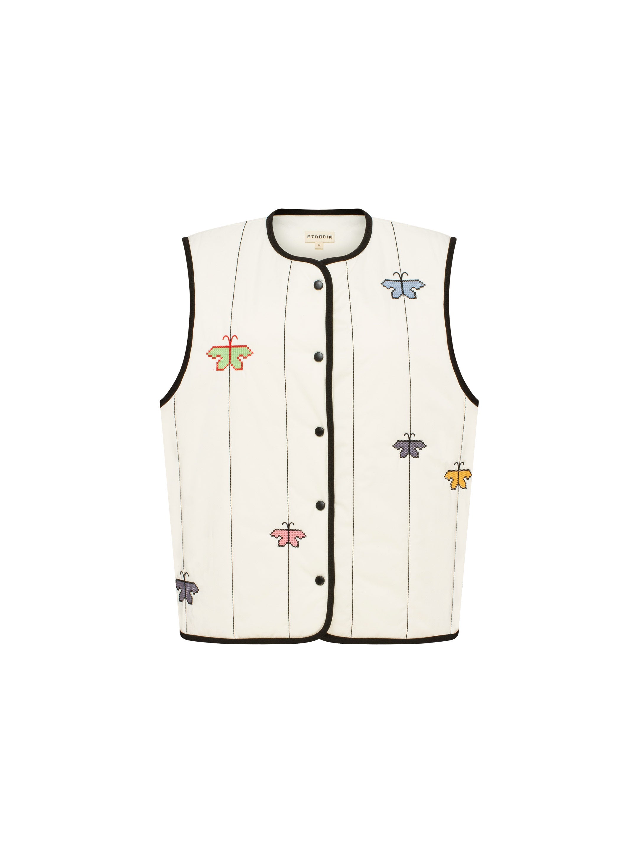 Молочний вишитий жилет Сяйвиця