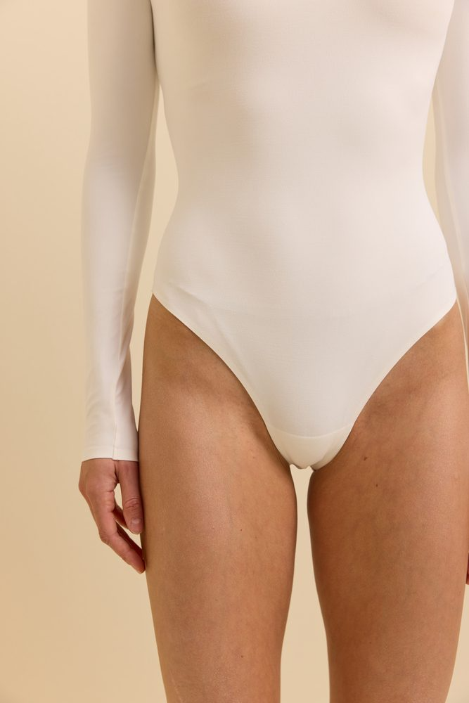 Боді з довгим рукавом Moonie молочний