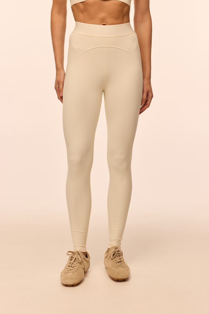 Легінси з декоративними швами Heart молочні