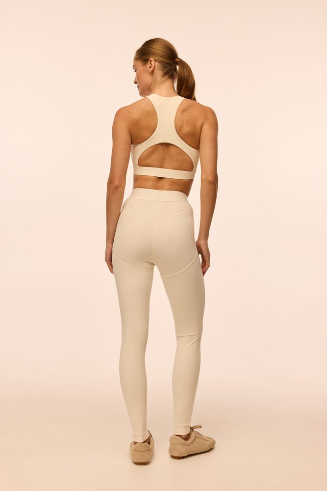 Легінси з декоративними швами Heart молочні