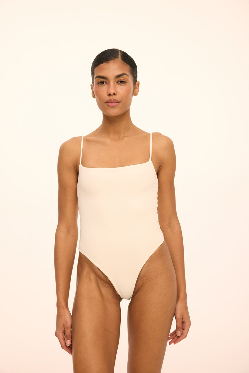 Боді на тонких бретелях Rachel молочний