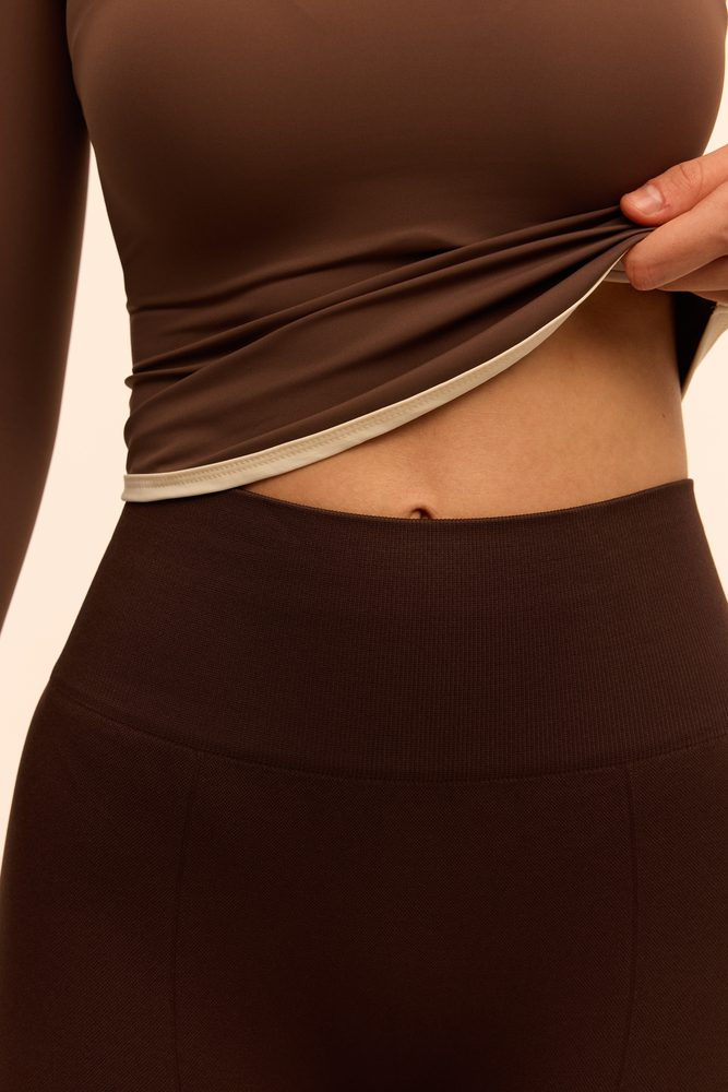 Легінси зі штрипками Rosie мокко