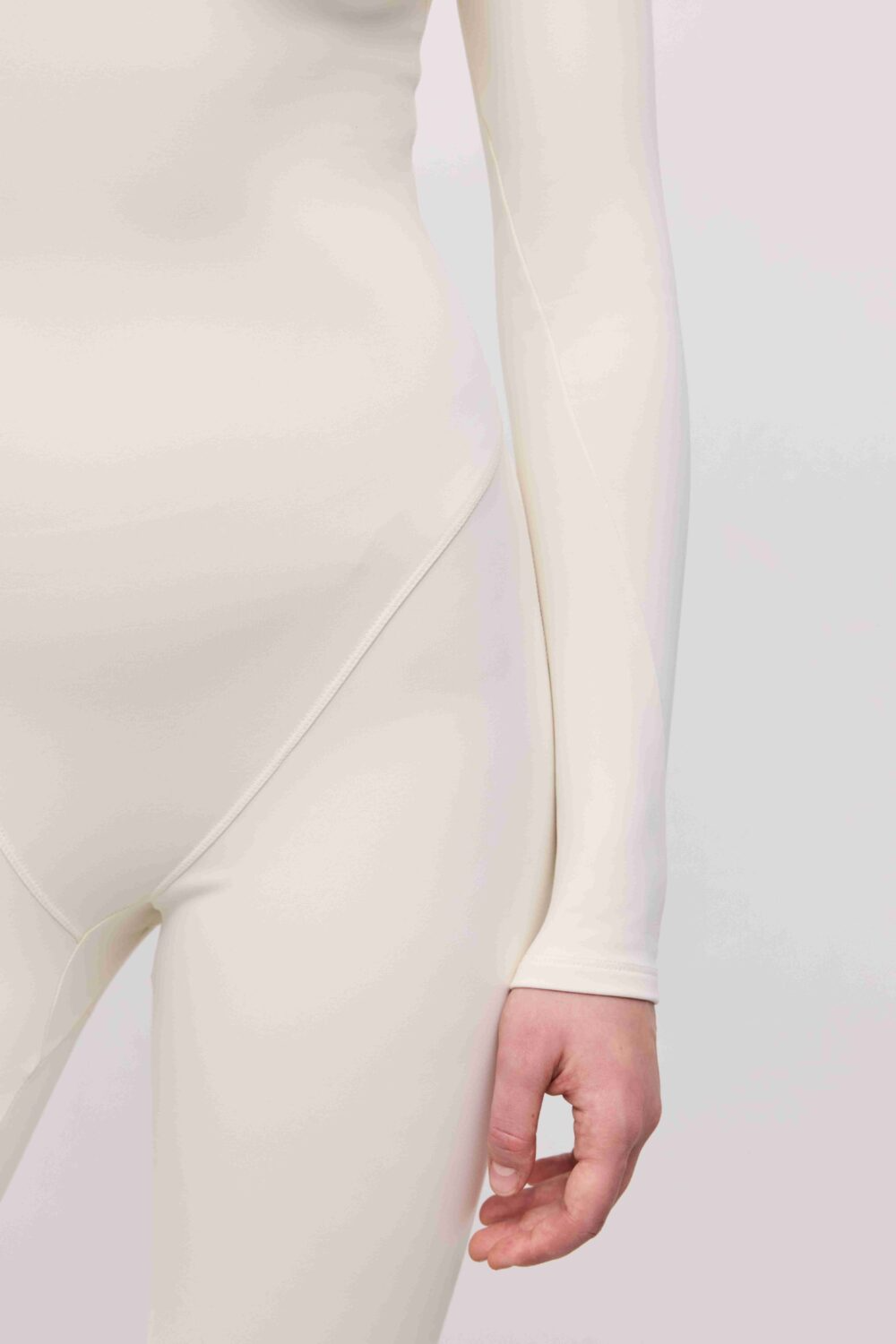 Утеплений комбінезон на замочку повсякденний Lola молочний