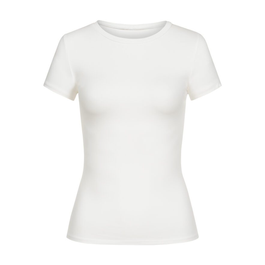 Футболка slim Britt молочна