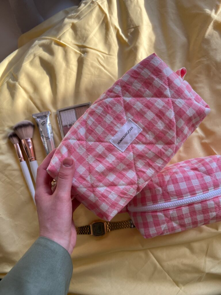 Косметичка pink в рожеву клітинку